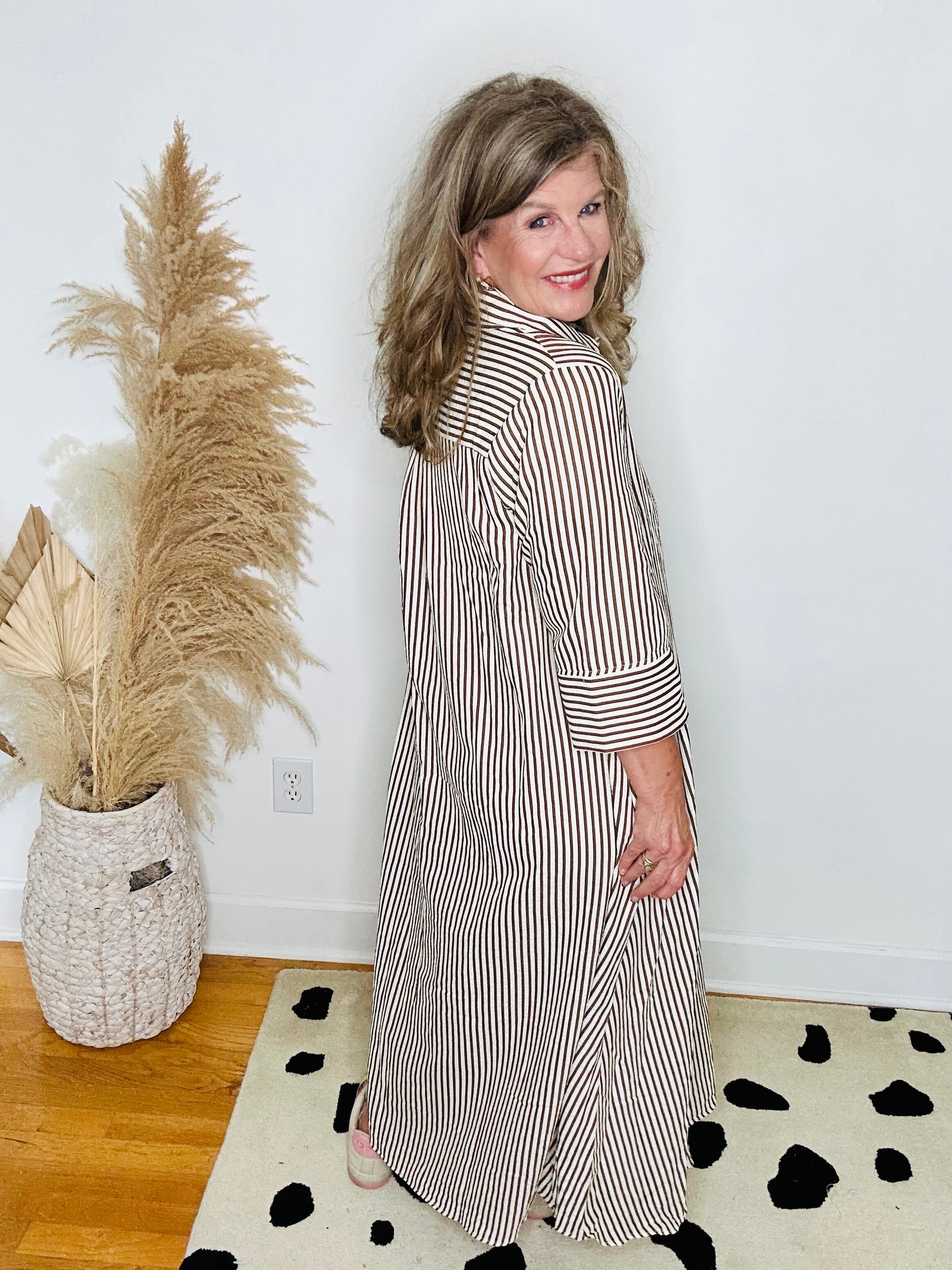 EASY DOES IT STRIPE DRESS