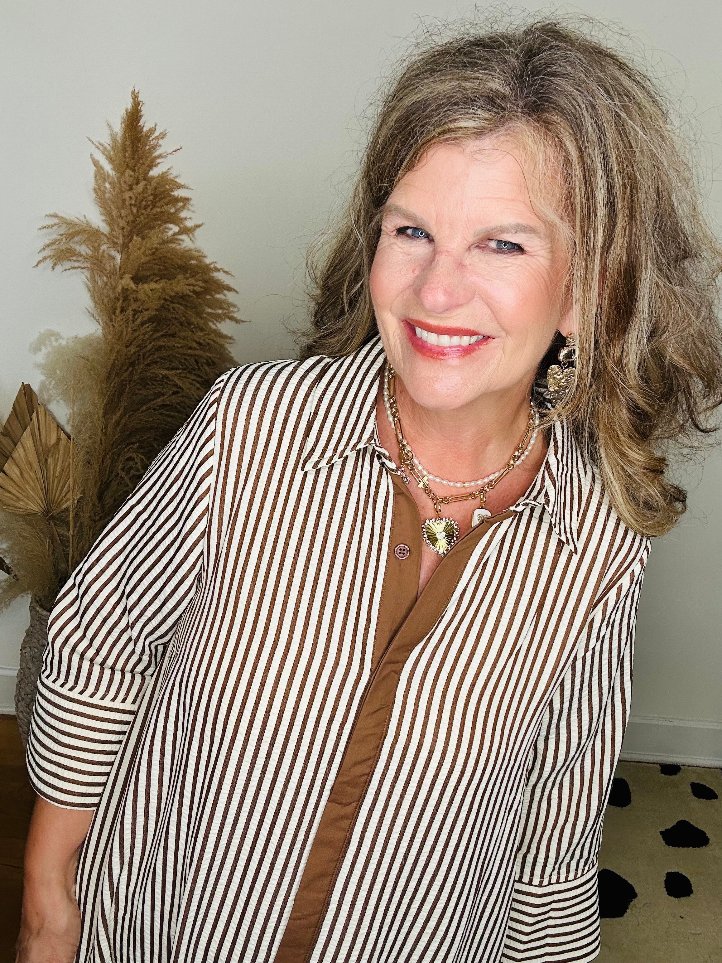 EASY DOES IT STRIPE DRESS