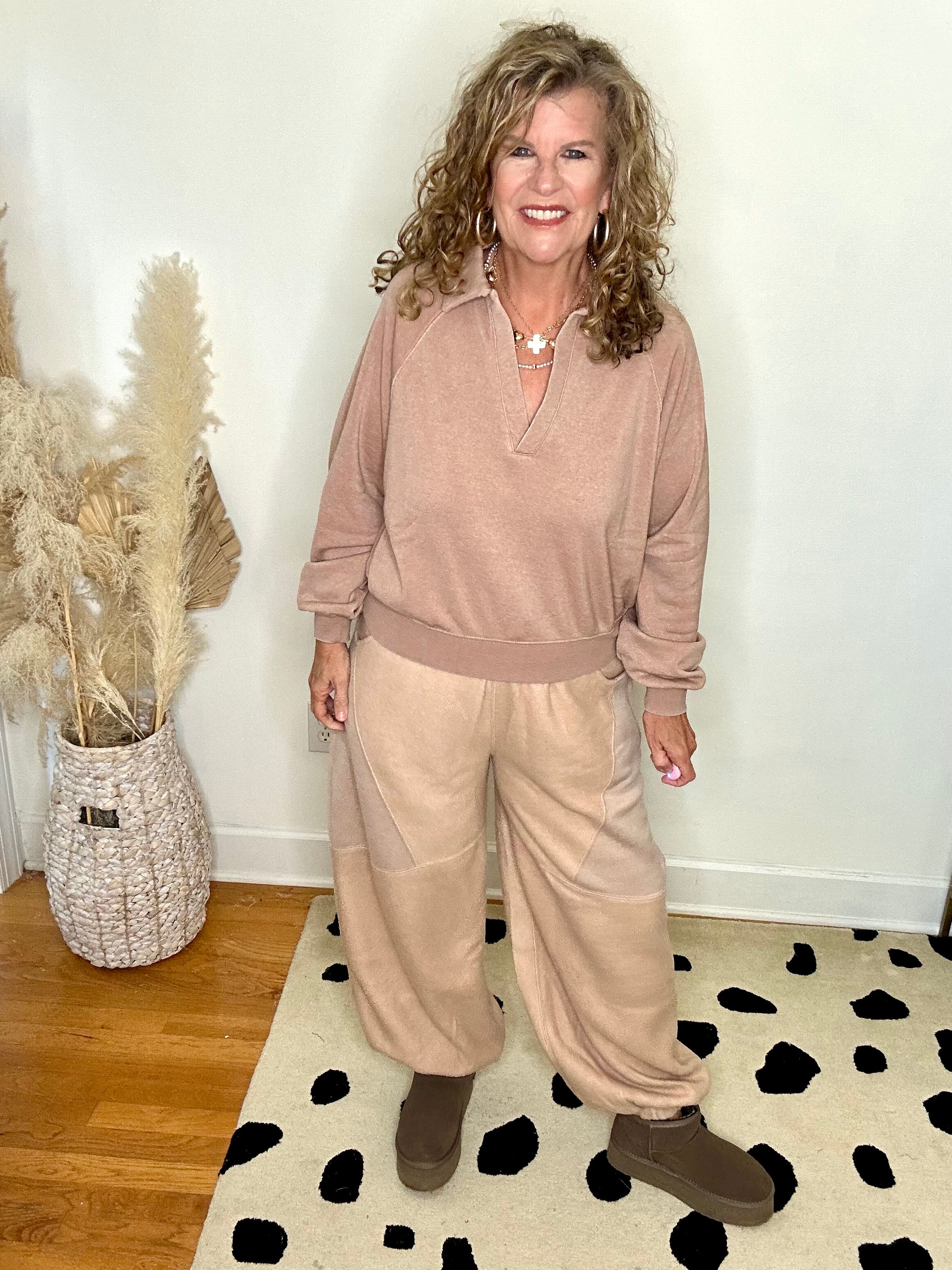 CONTRAST COMFY PANT JOGGERS