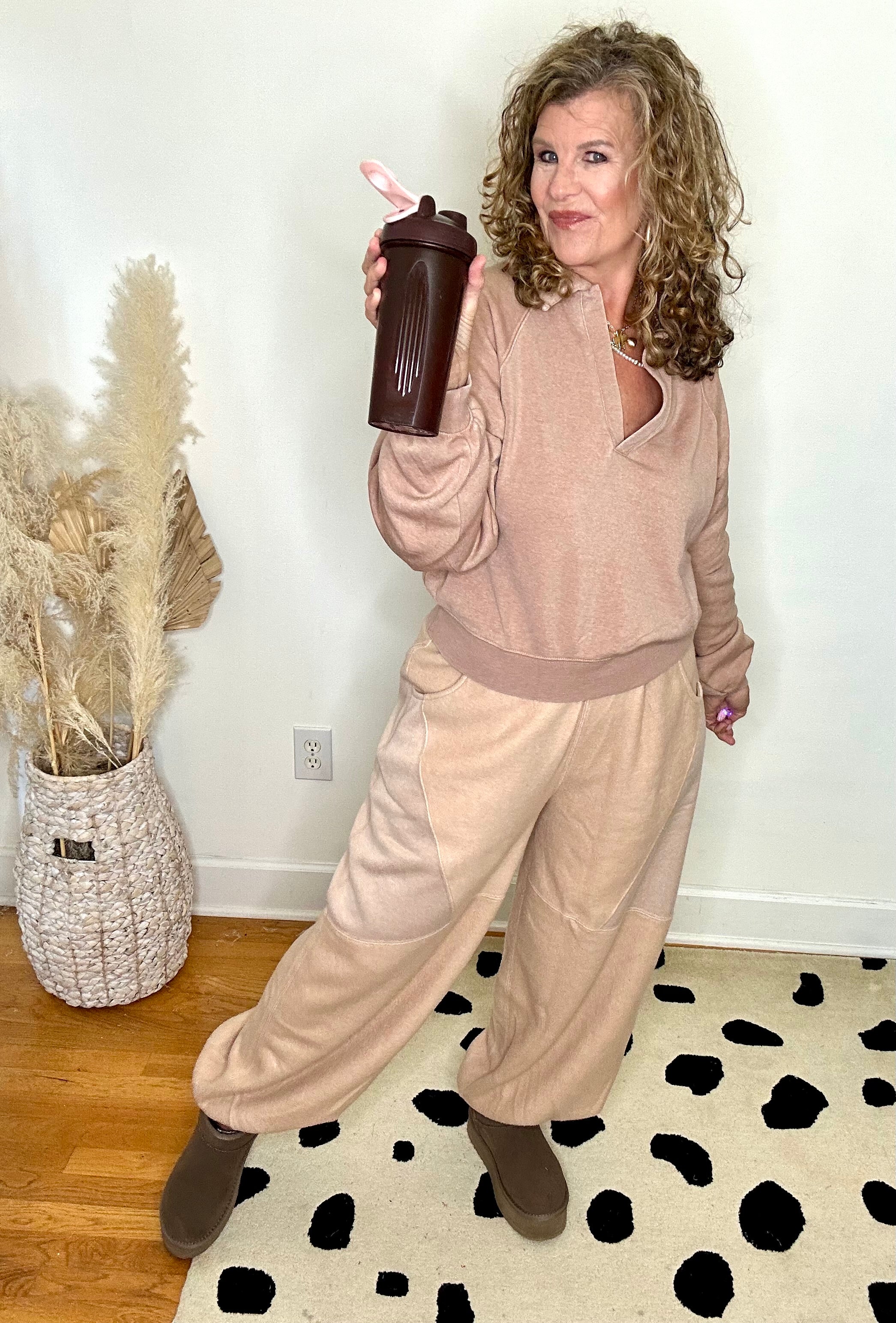 CONTRAST COMFY PANT JOGGERS