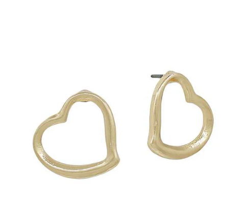 SMALL HEART STUD EARRING
