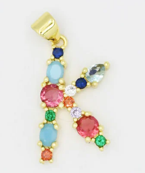 MULTI GEM INTIAL CHARM