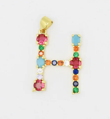 MULTI GEM INTIAL CHARM