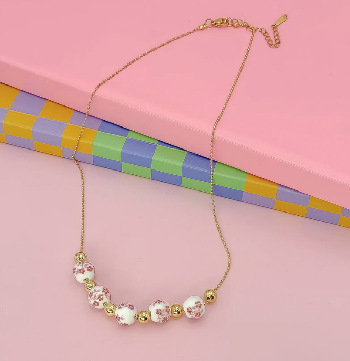 PINK BLOSSOM NECKLACE