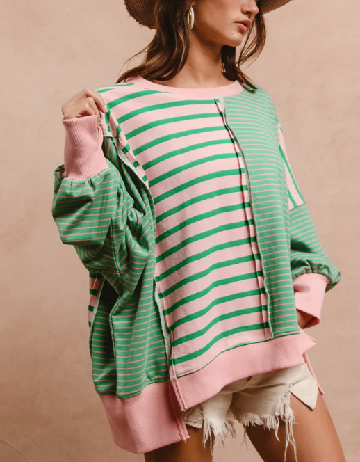 VARSITY STRIPE PULLOVER