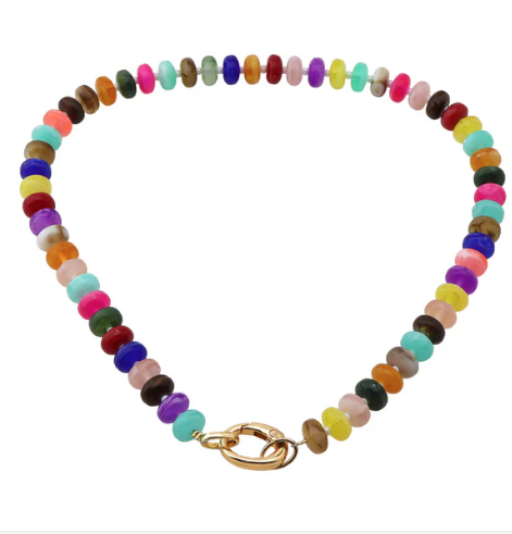 MULTI COLOR BEADED NECKLACE