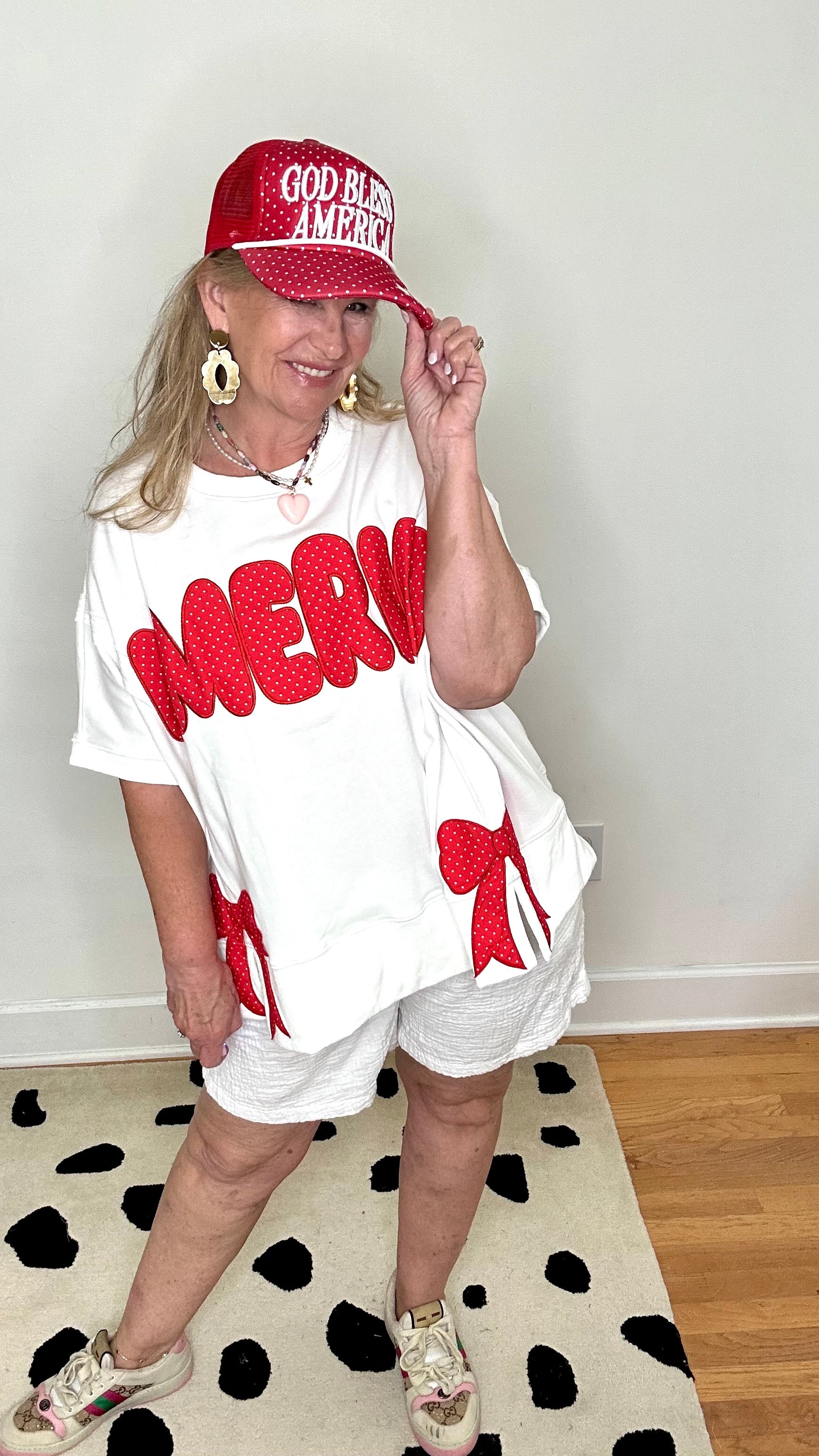 AMERICA EMBROIDERED PULLOVER