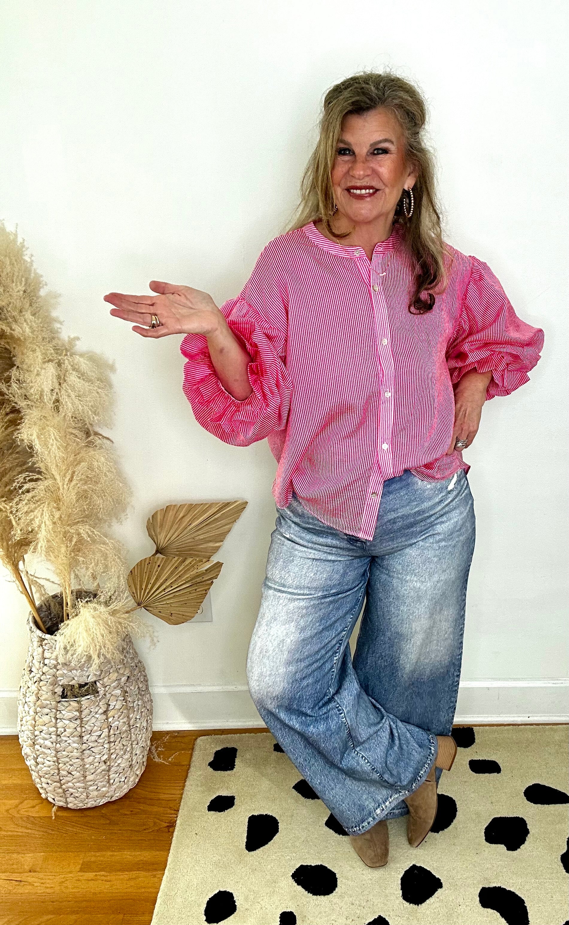 STRETCHY DENIM PANTS