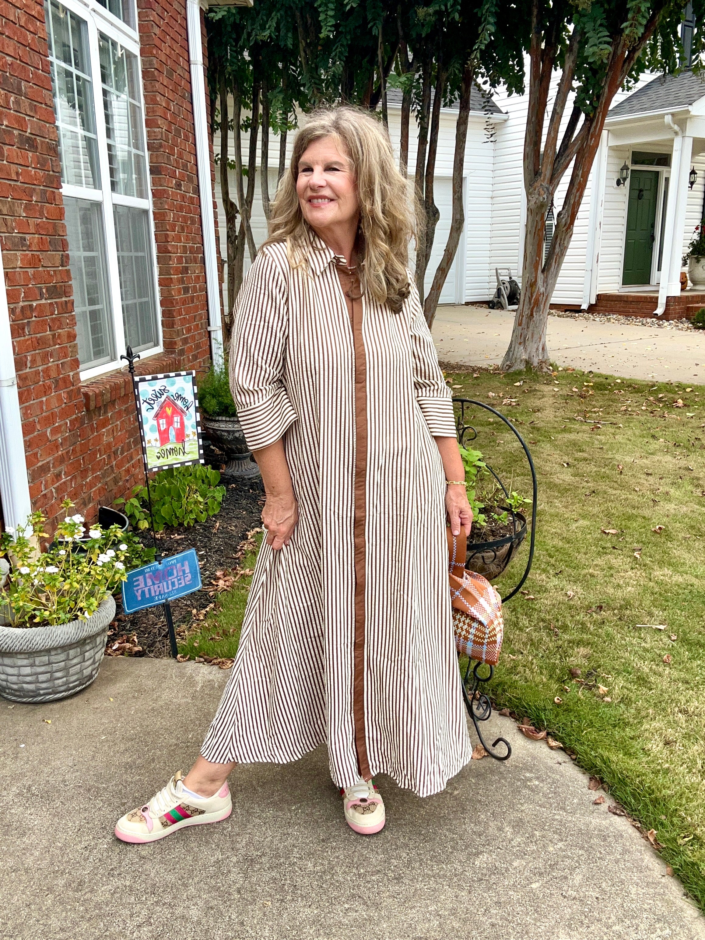 EASY DOES IT STRIPE DRESS