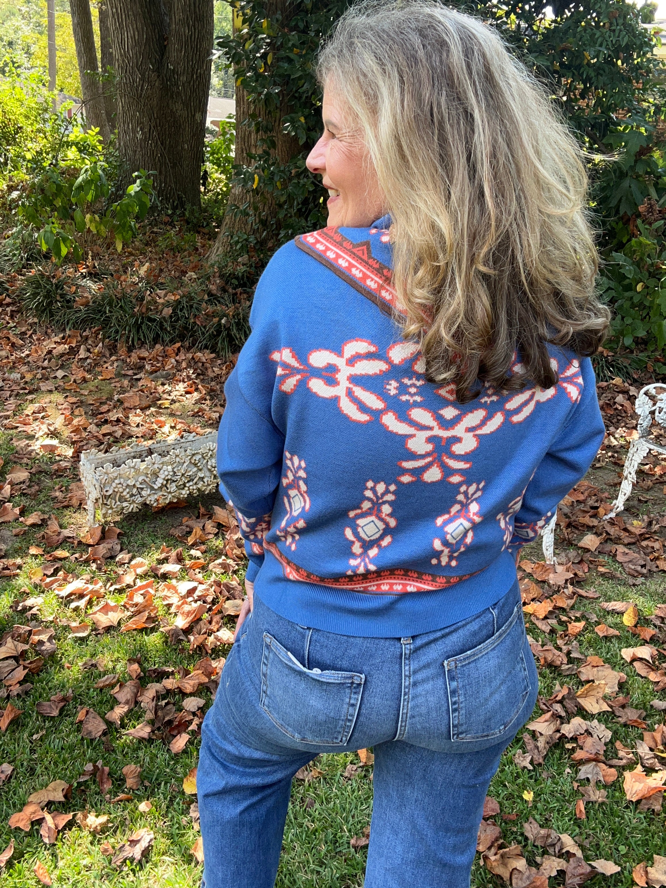 HEADING WEST BANDANA SWEATER
