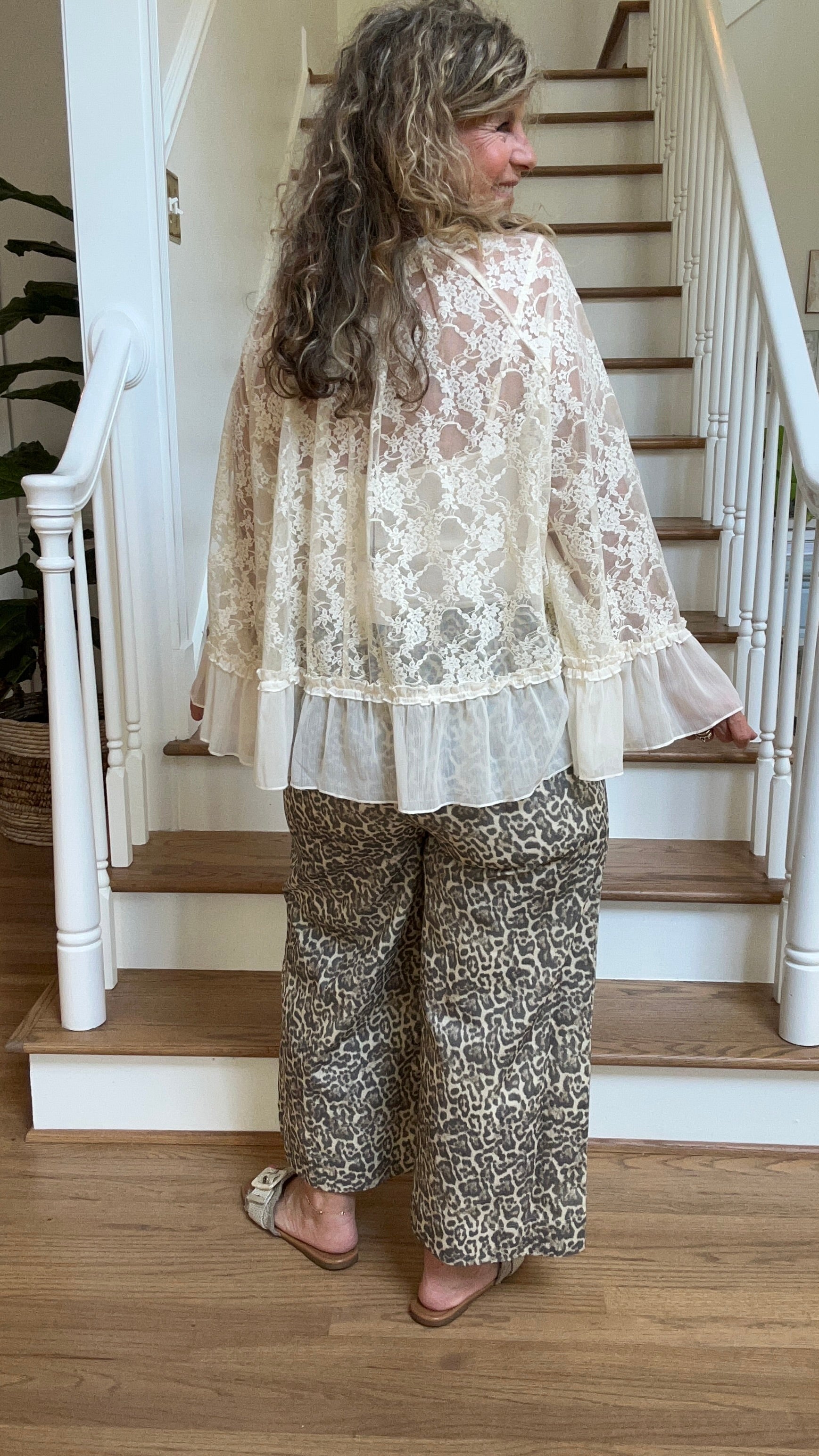 BOHO DAYDREAM LACE RUFFLE TOP