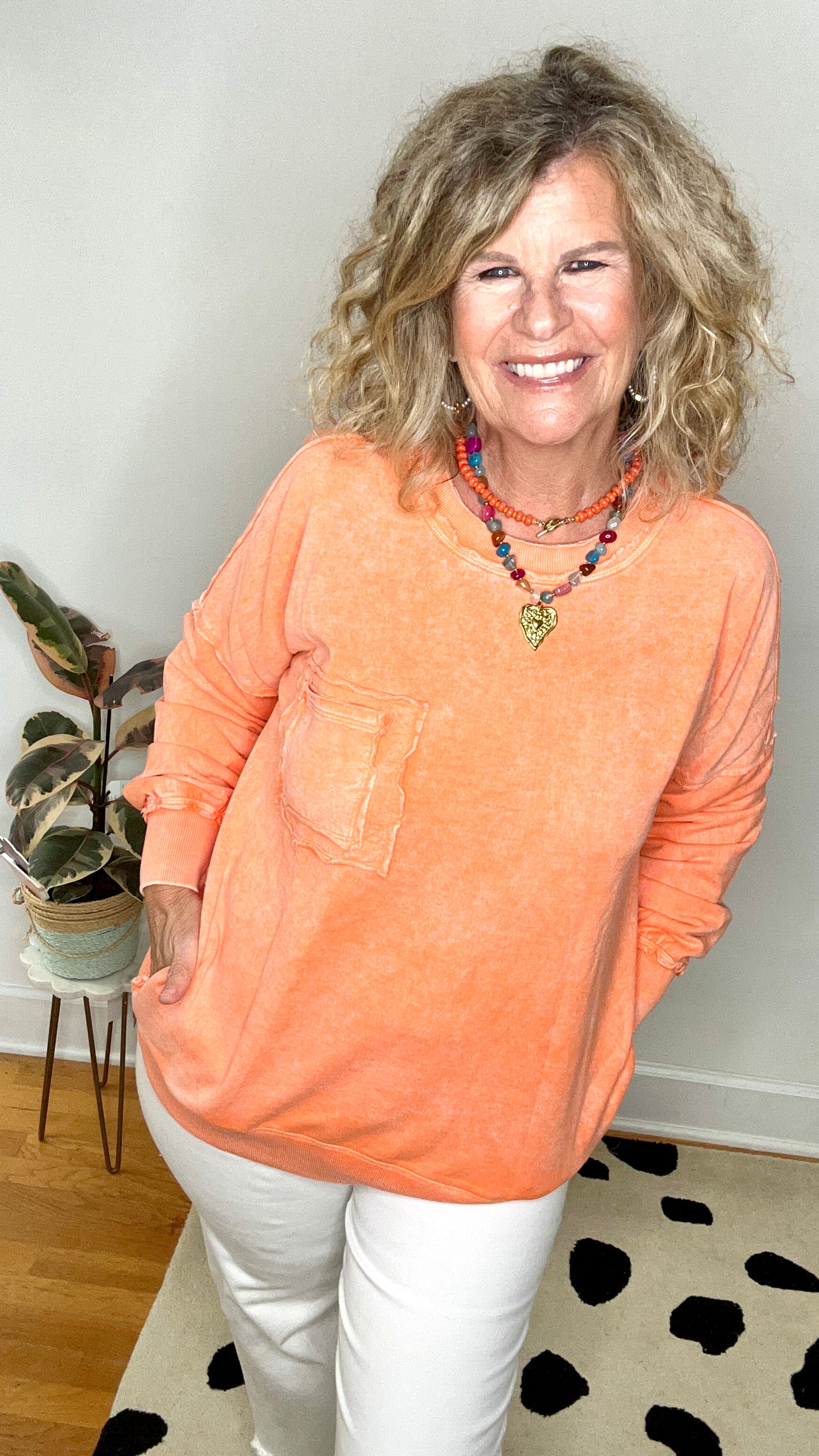 HALO SNOW WASHED FRENCH TERRY POCKET PULLOVER