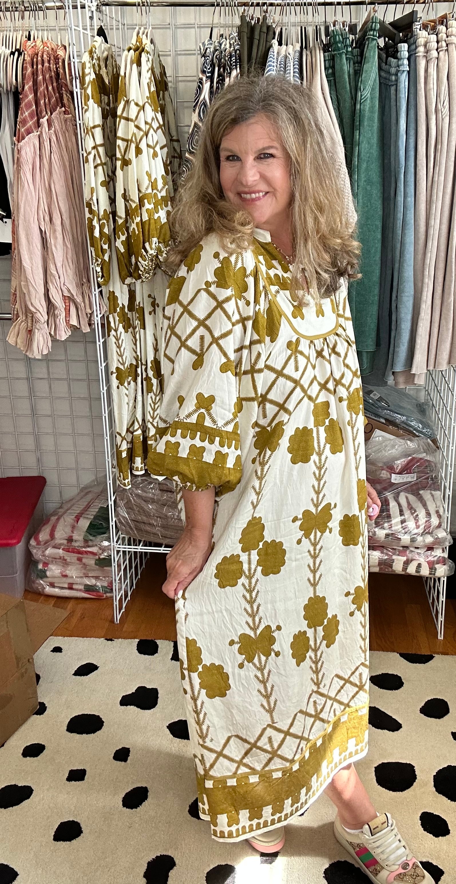 AUTUMN GLOW MIDI DRESS