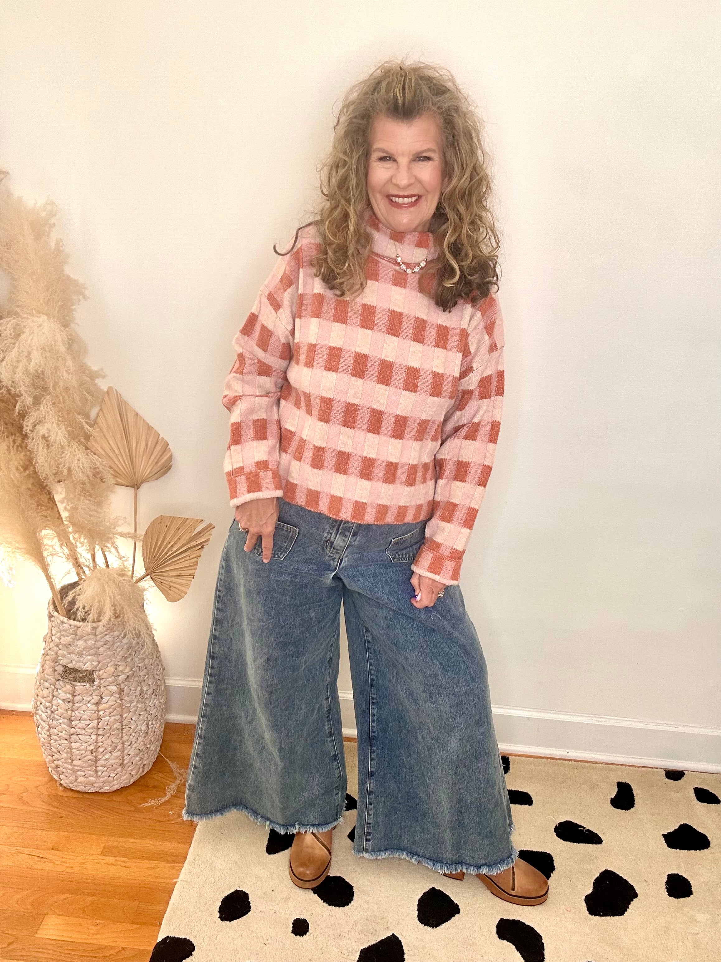 CHECK PLEASE...KNIT SWEATER