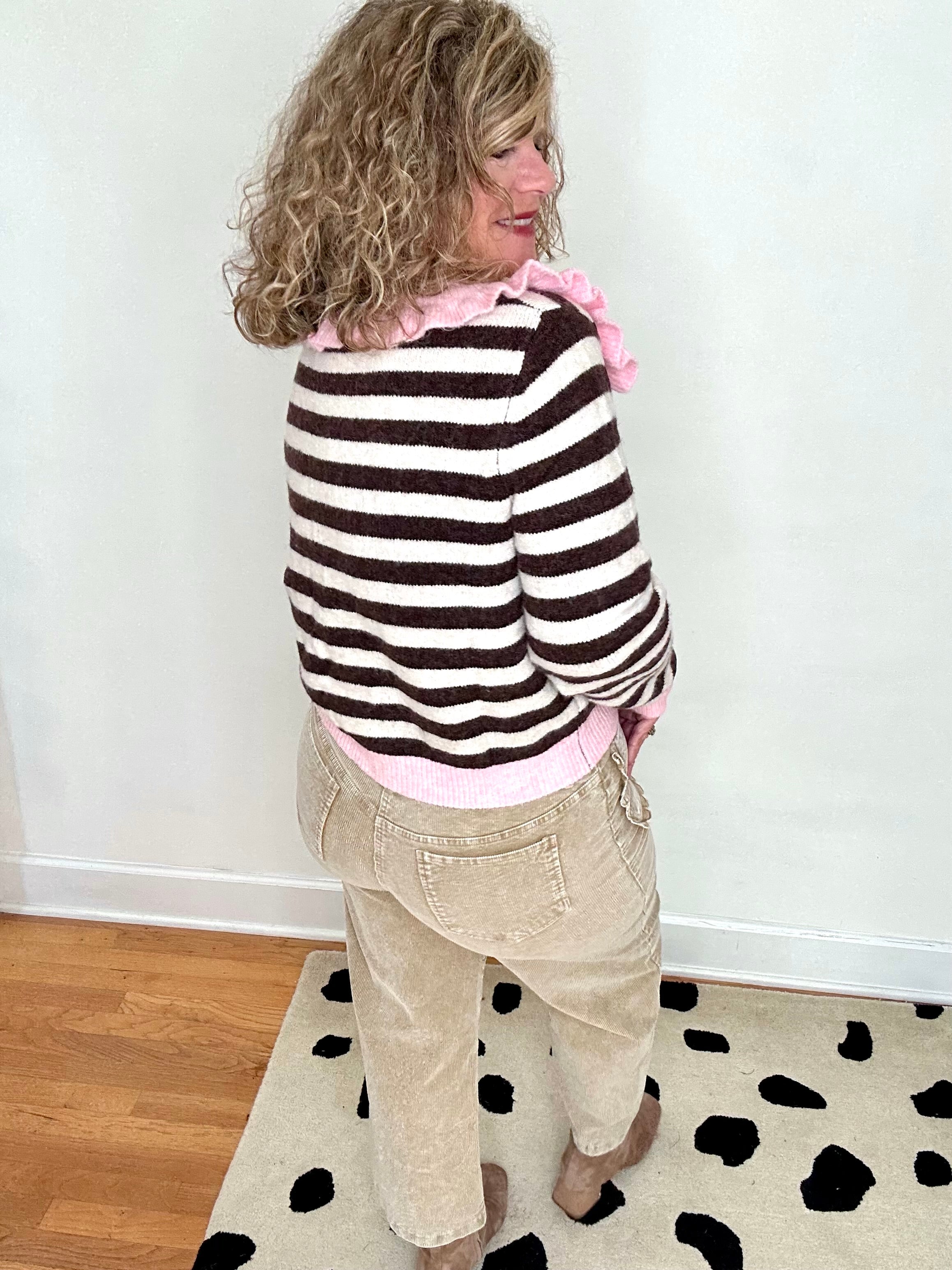 THE MARGARET RUFFLE SWEATER