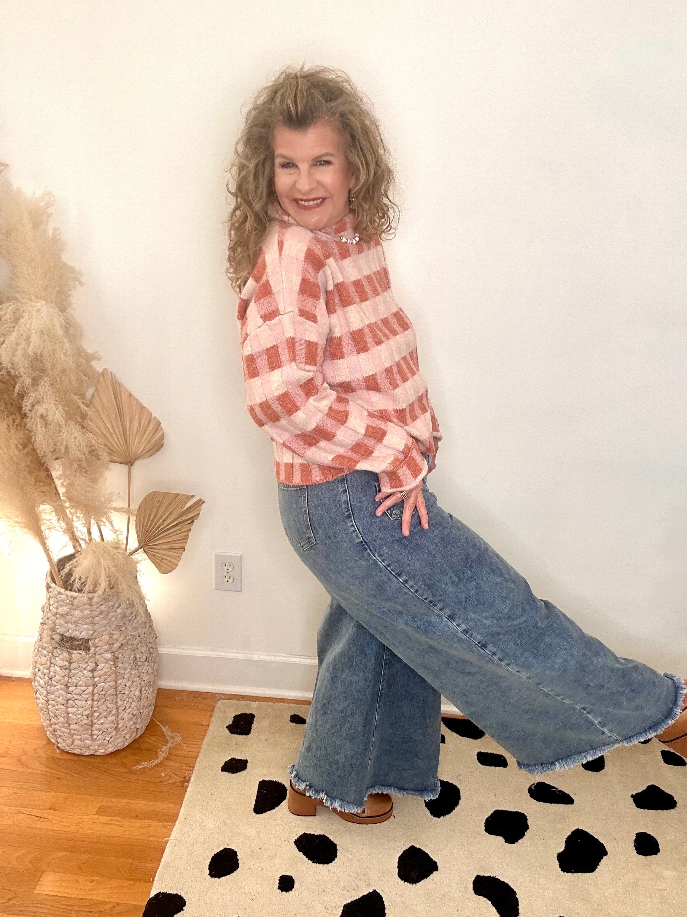 CHECK PLEASE...KNIT SWEATER