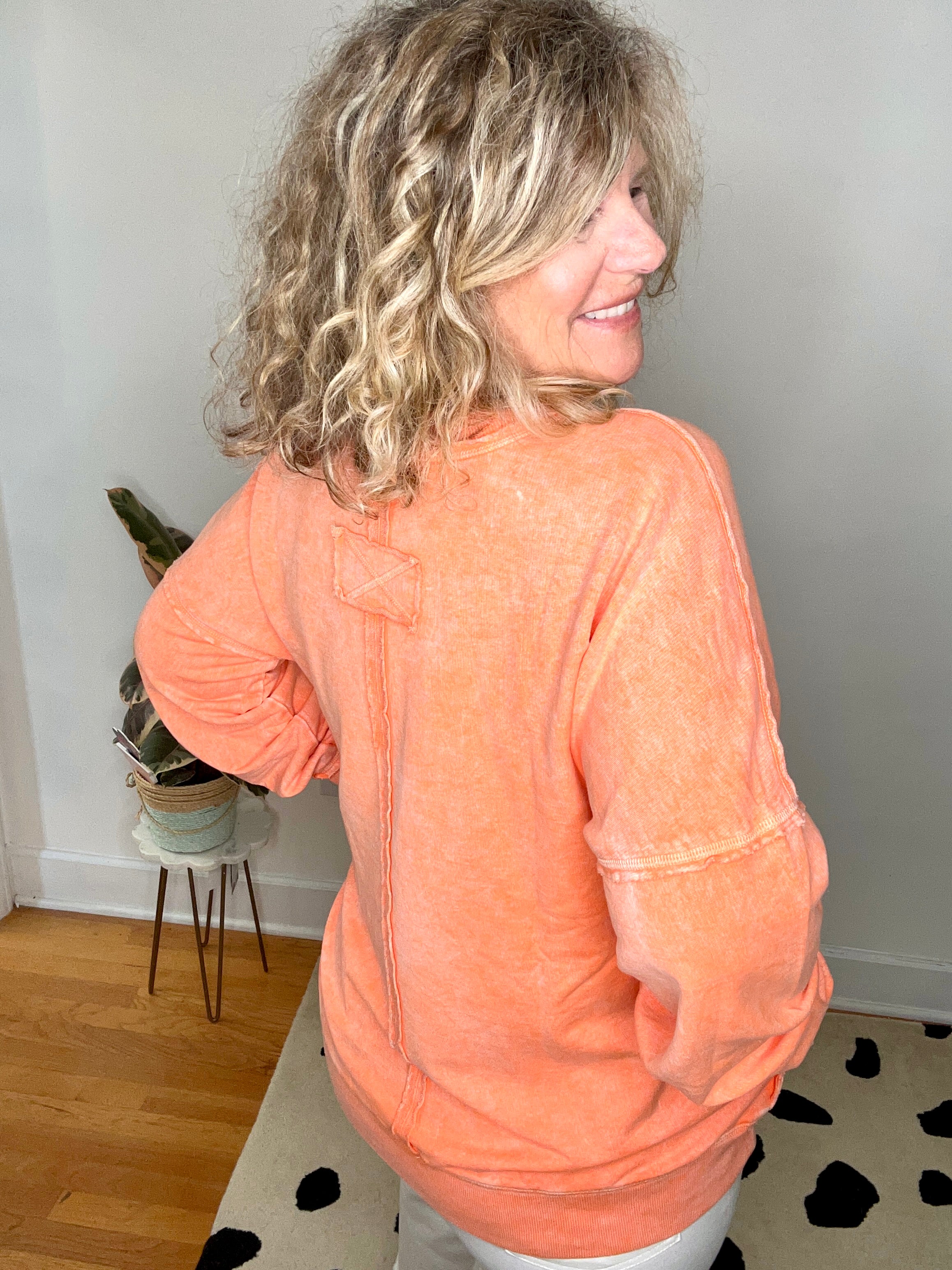 HALO SNOW WASHED FRENCH TERRY POCKET PULLOVER