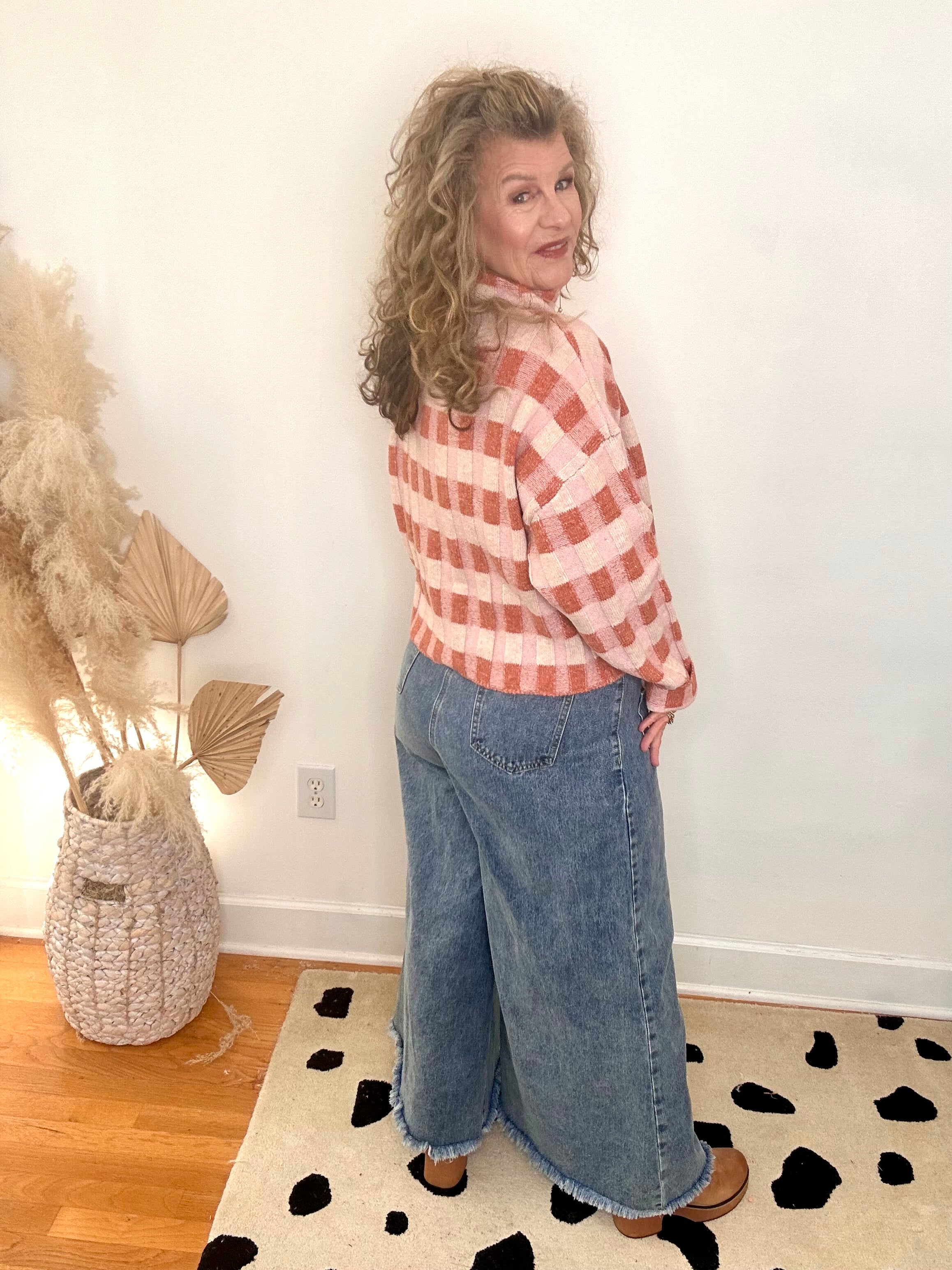 CHECK PLEASE...KNIT SWEATER