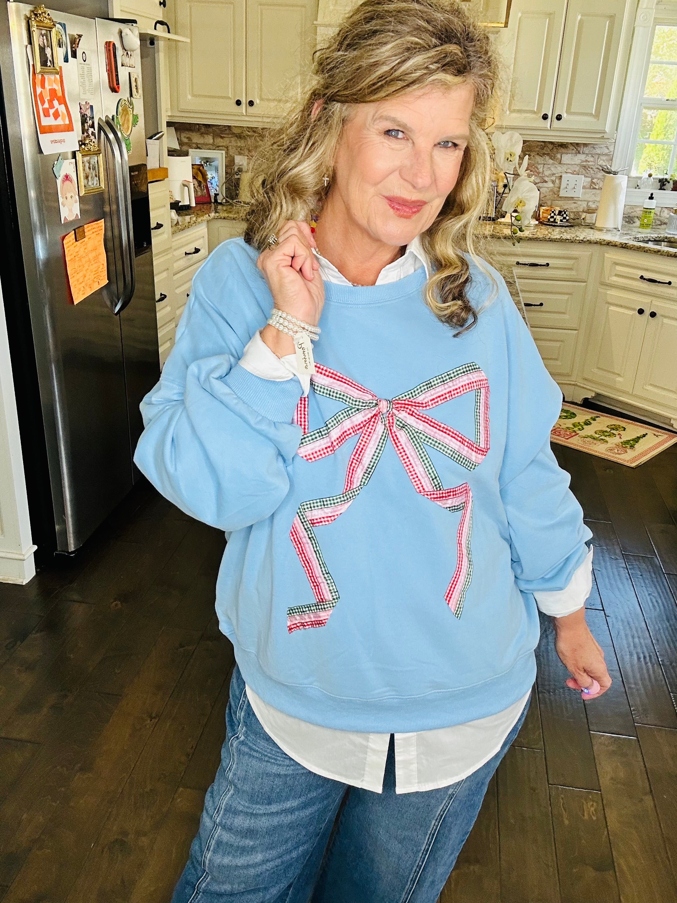 TIED UP IN CUTE PULLOVER