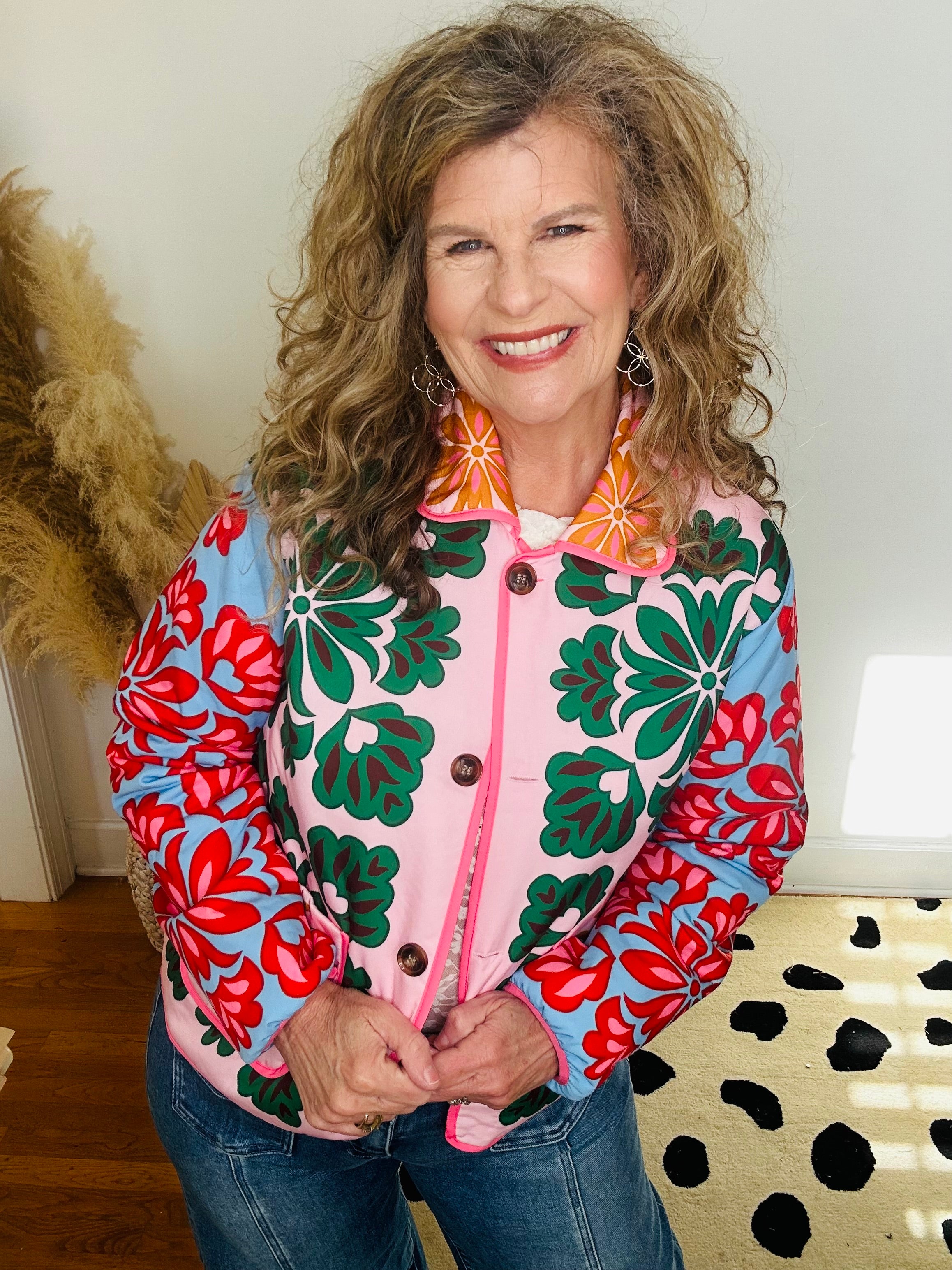 BLOSSOM POP QUILTED JACKET