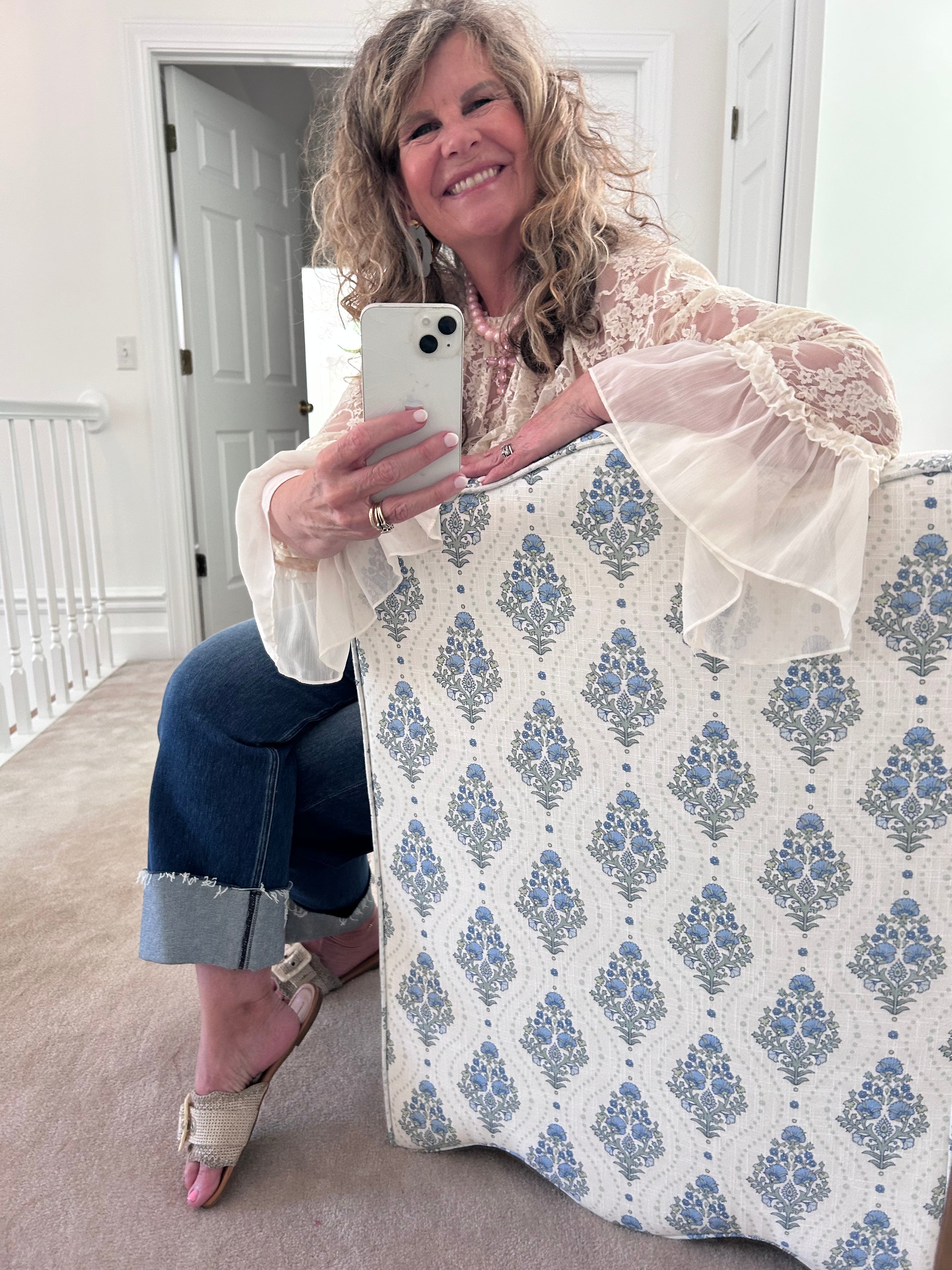 BOHO DAYDREAM LACE RUFFLE TOP