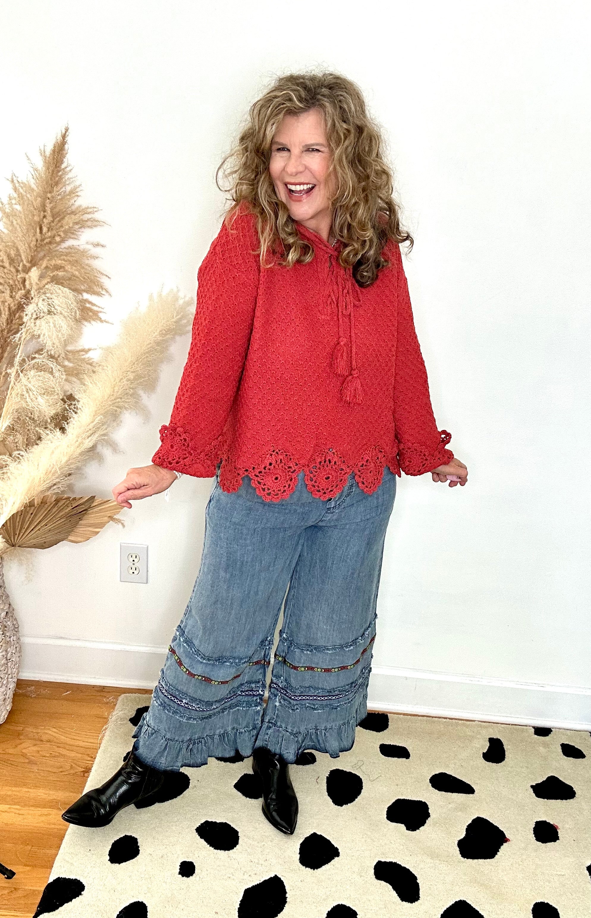 BOHO BREEZE CHAMBRAY PANTS