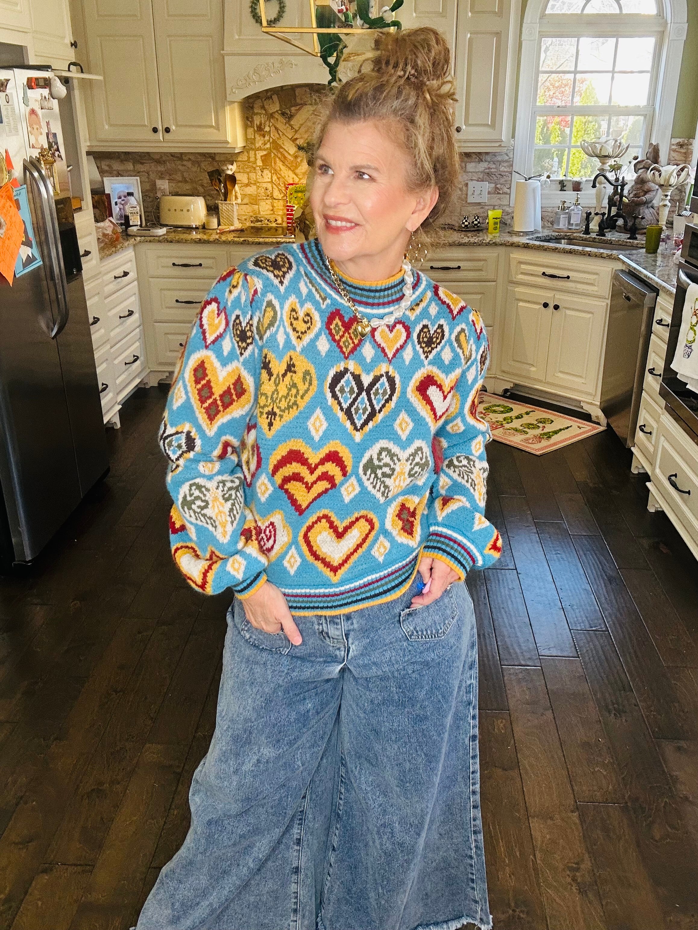 LOVE STORY HEART PULLOVER