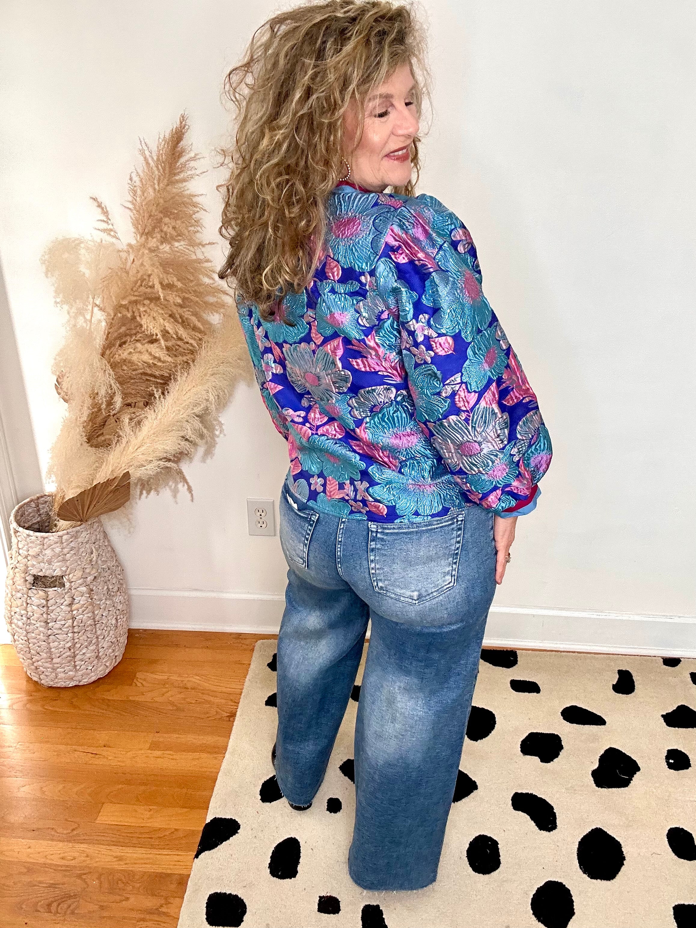 GILDED GLOW JACQUARD TOP