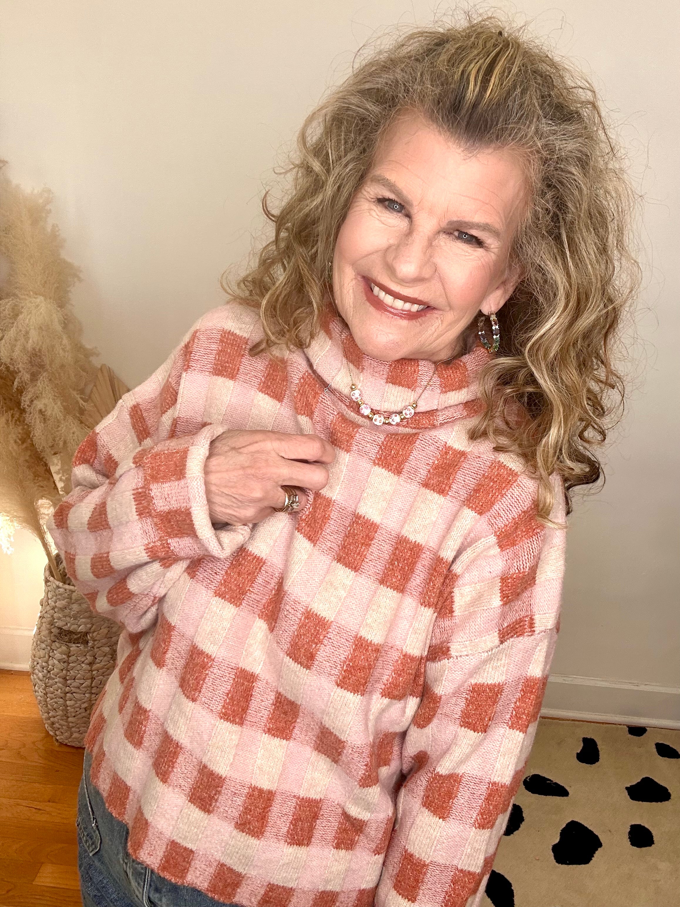 CHECK PLEASE...KNIT SWEATER