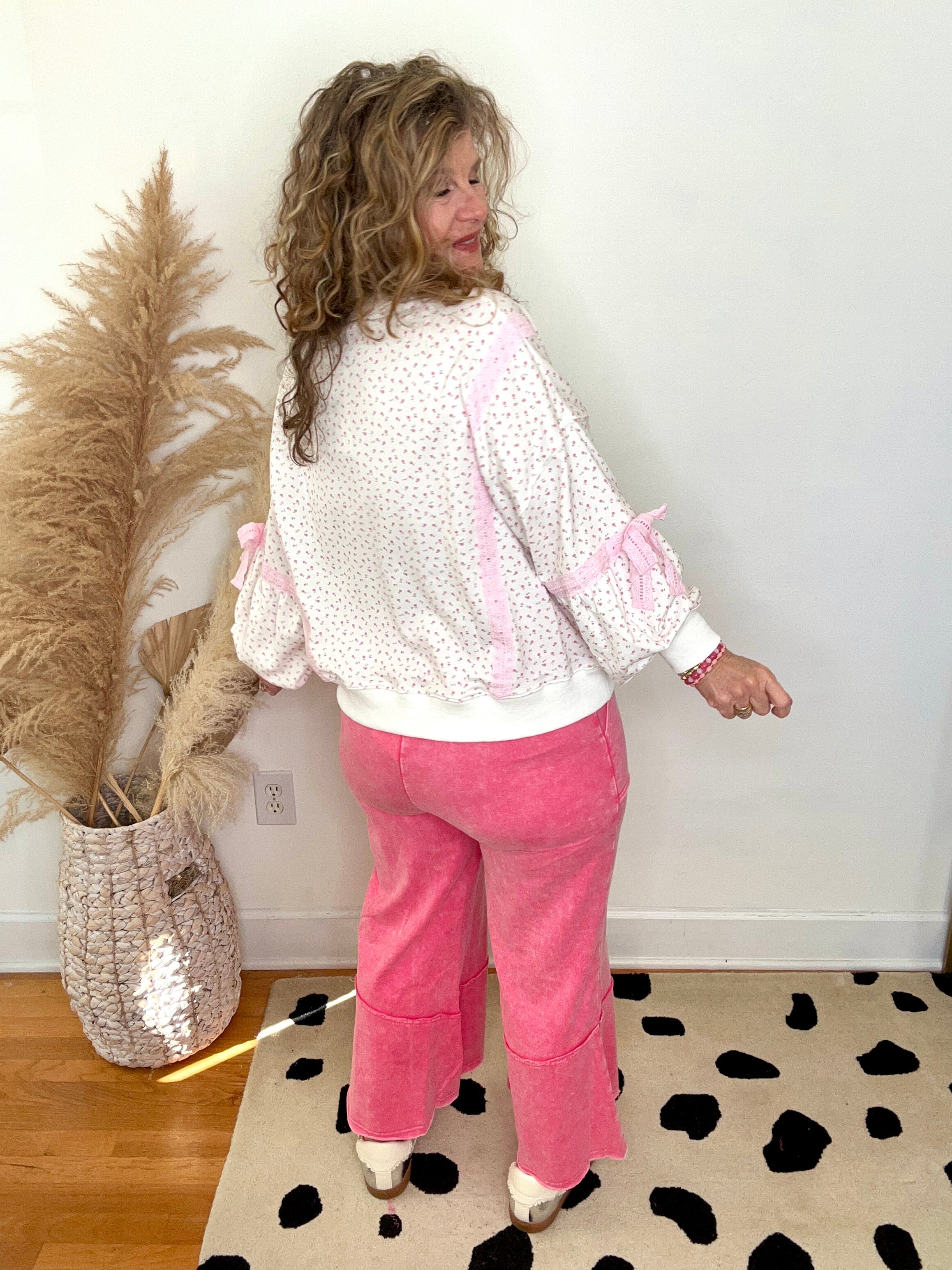 DITSY FLOWER PRINT PULLOVER