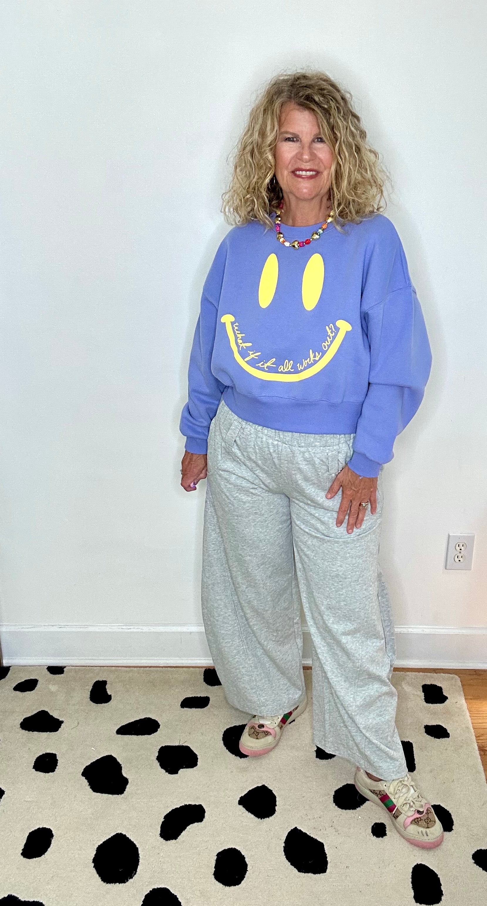 WHAT IF IT ALL WORKS OUT SMILEY PULLOVER