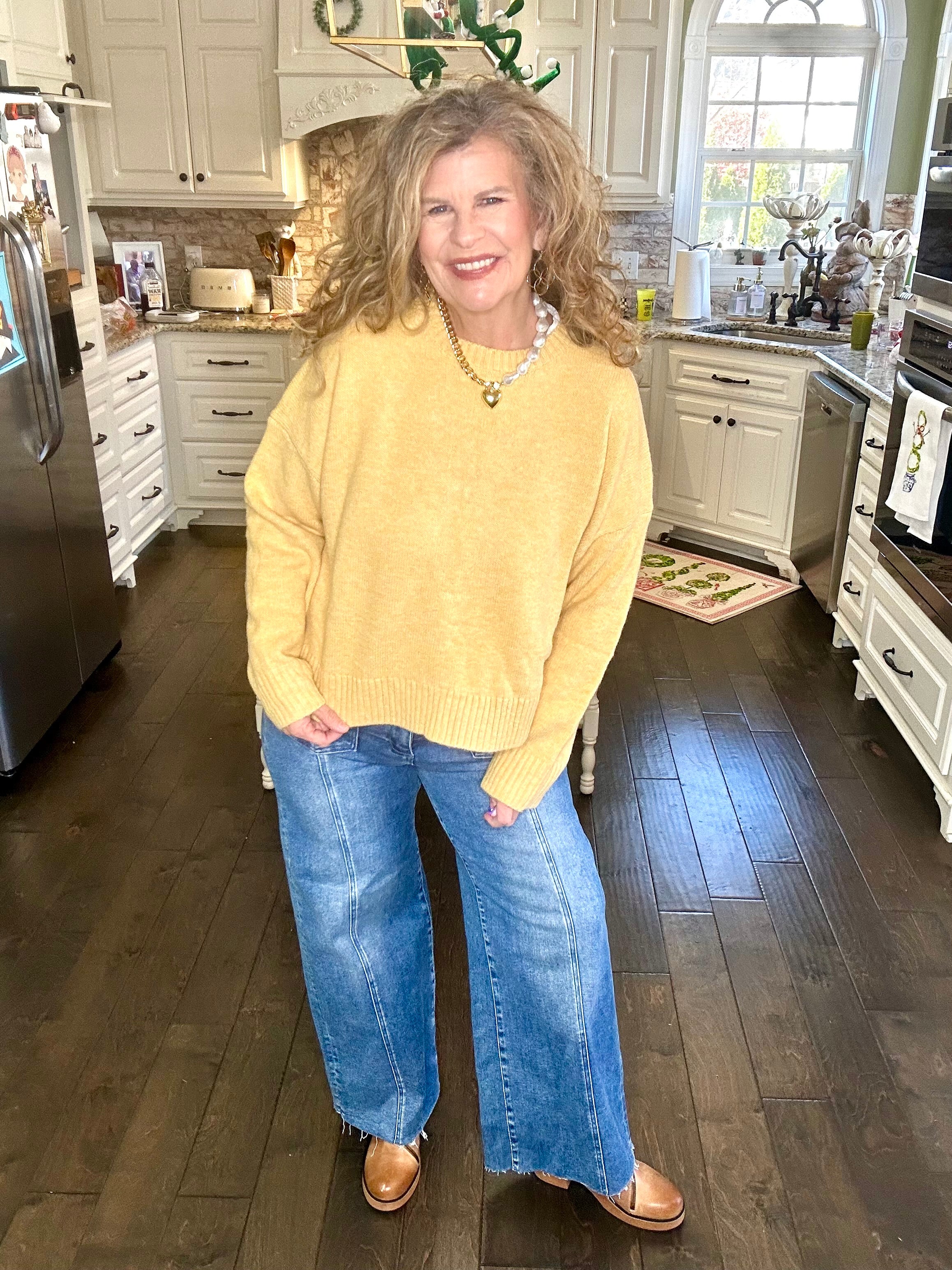 TIED AND TRUE BOW BACK SWEATER