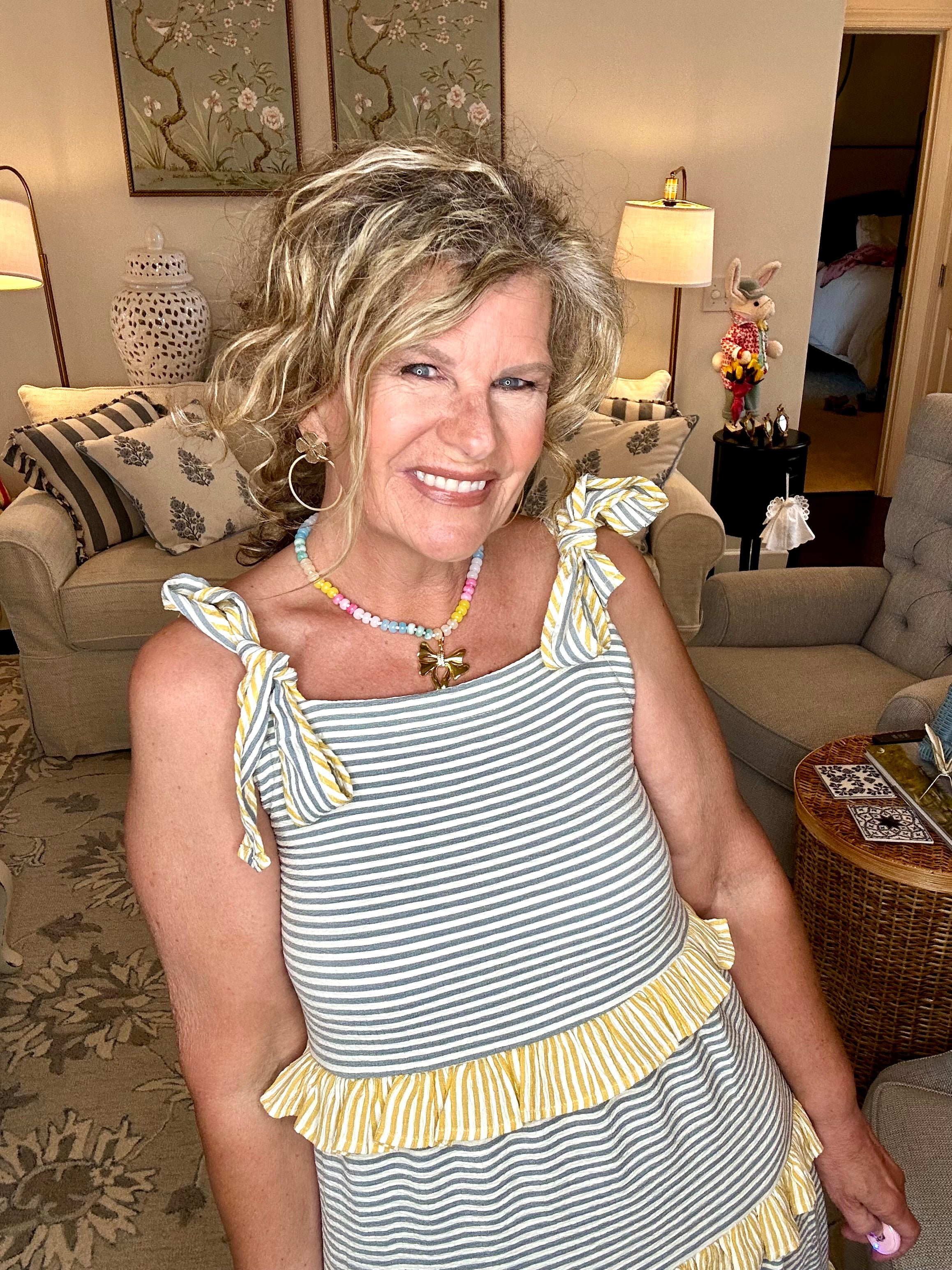 LEMON DROP TIERED DRESS