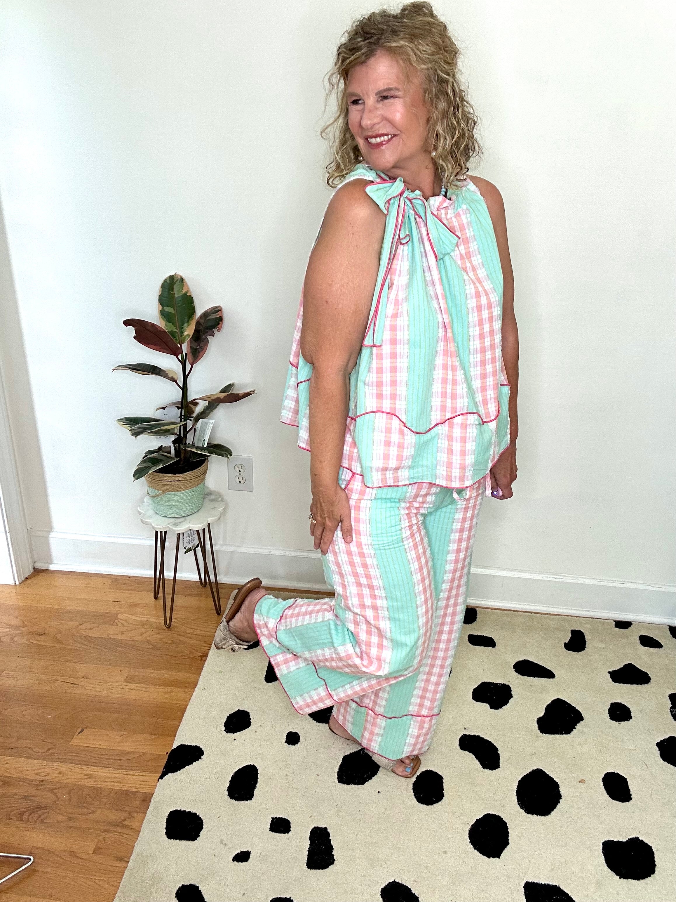 DARLING PLAID SET