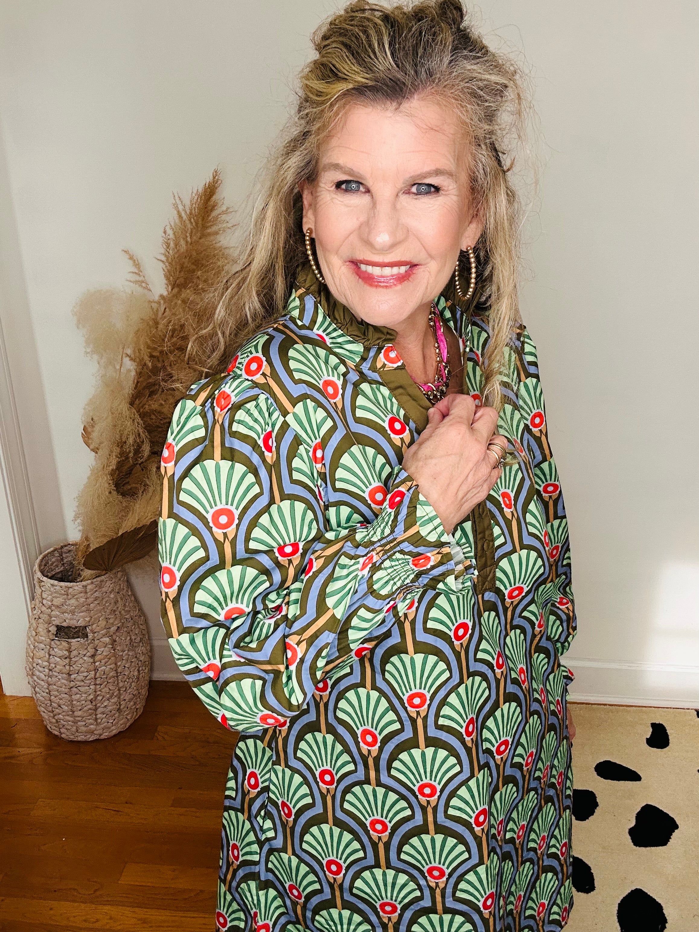 UPTOWN CHIC ALINE FLORAL DRESS