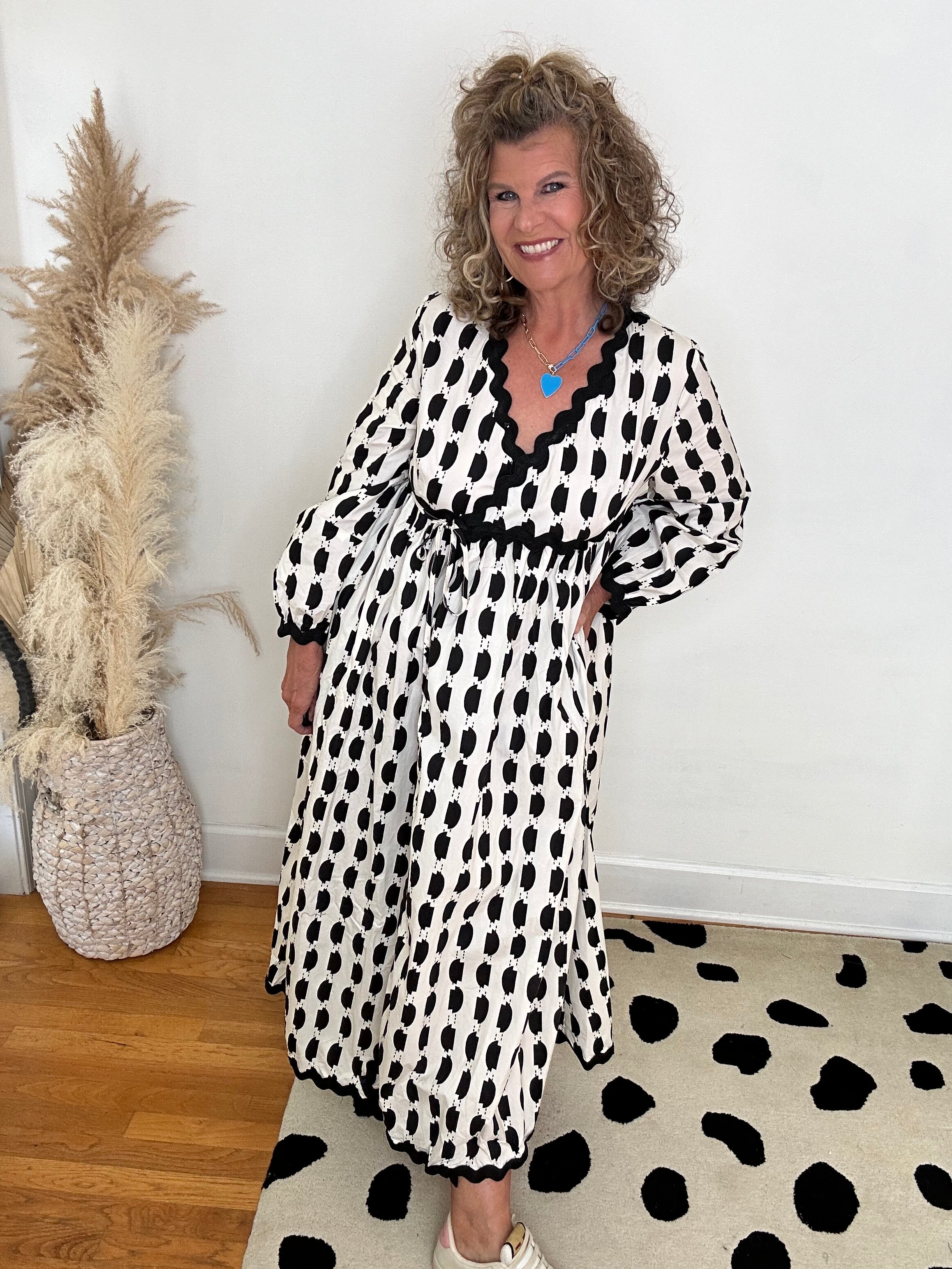 COOKIES AND CREAM WRAP DRESS