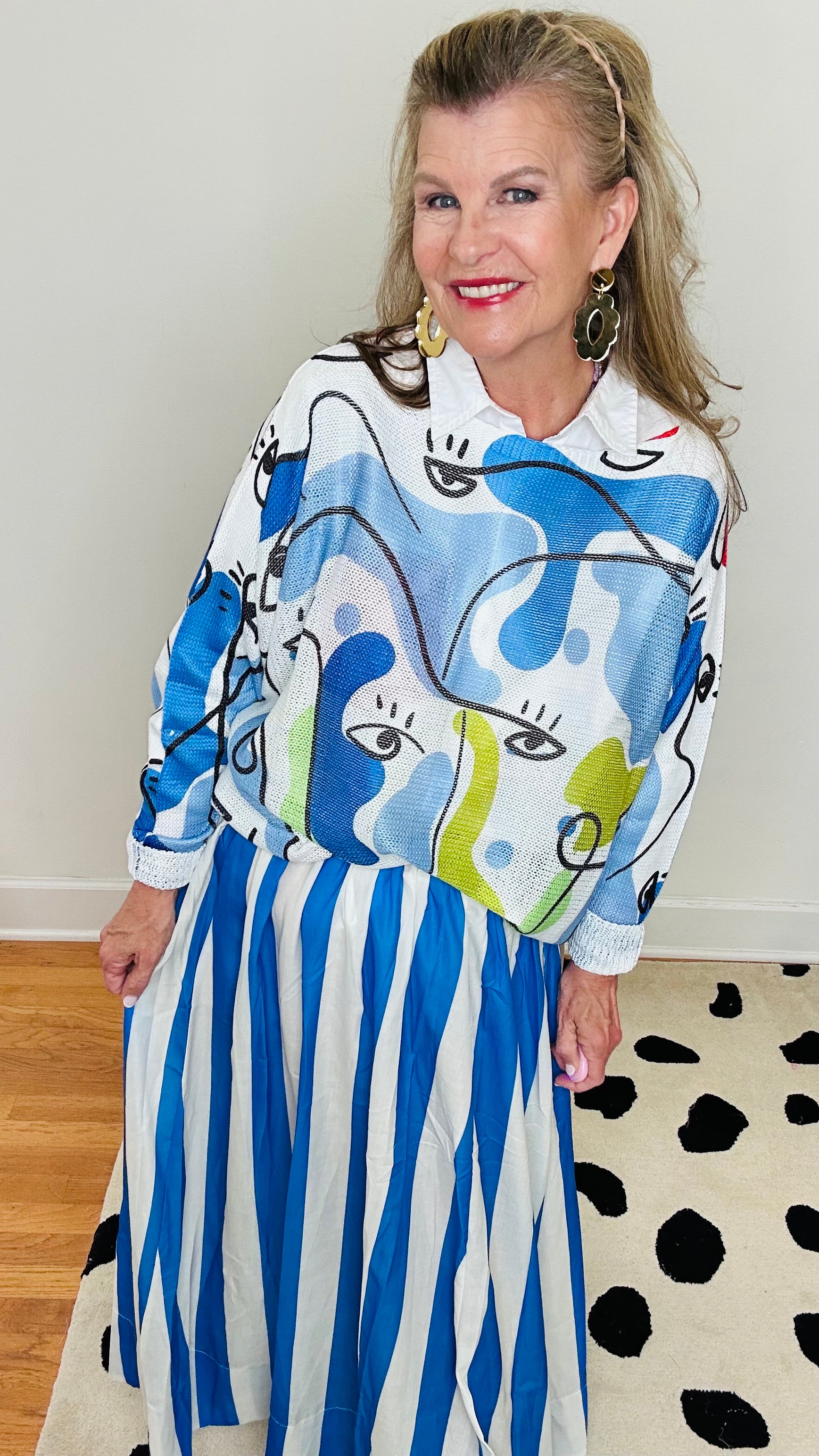 "PICASSO KNIT SWEATER