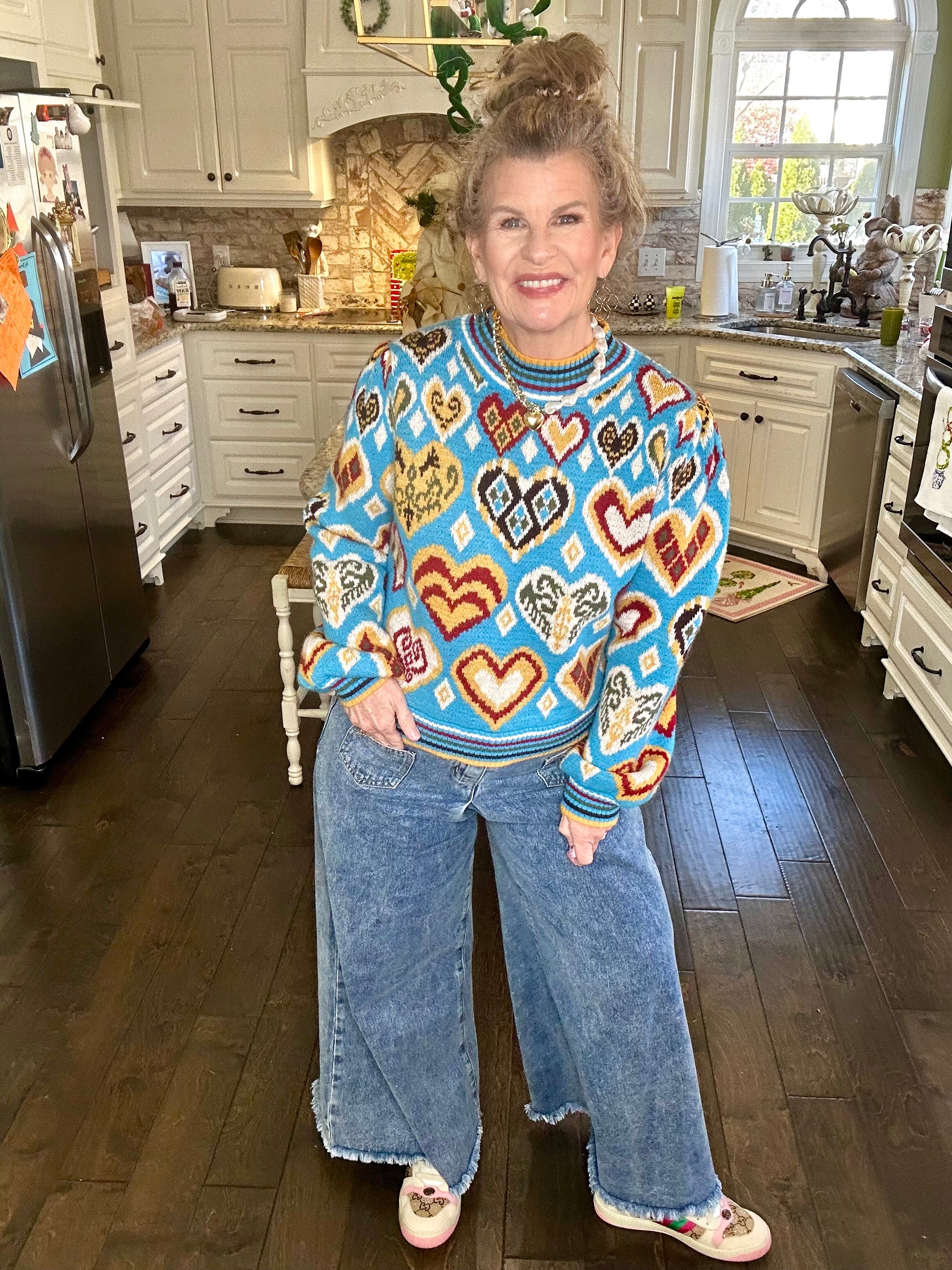 LOVE STORY HEART PULLOVER