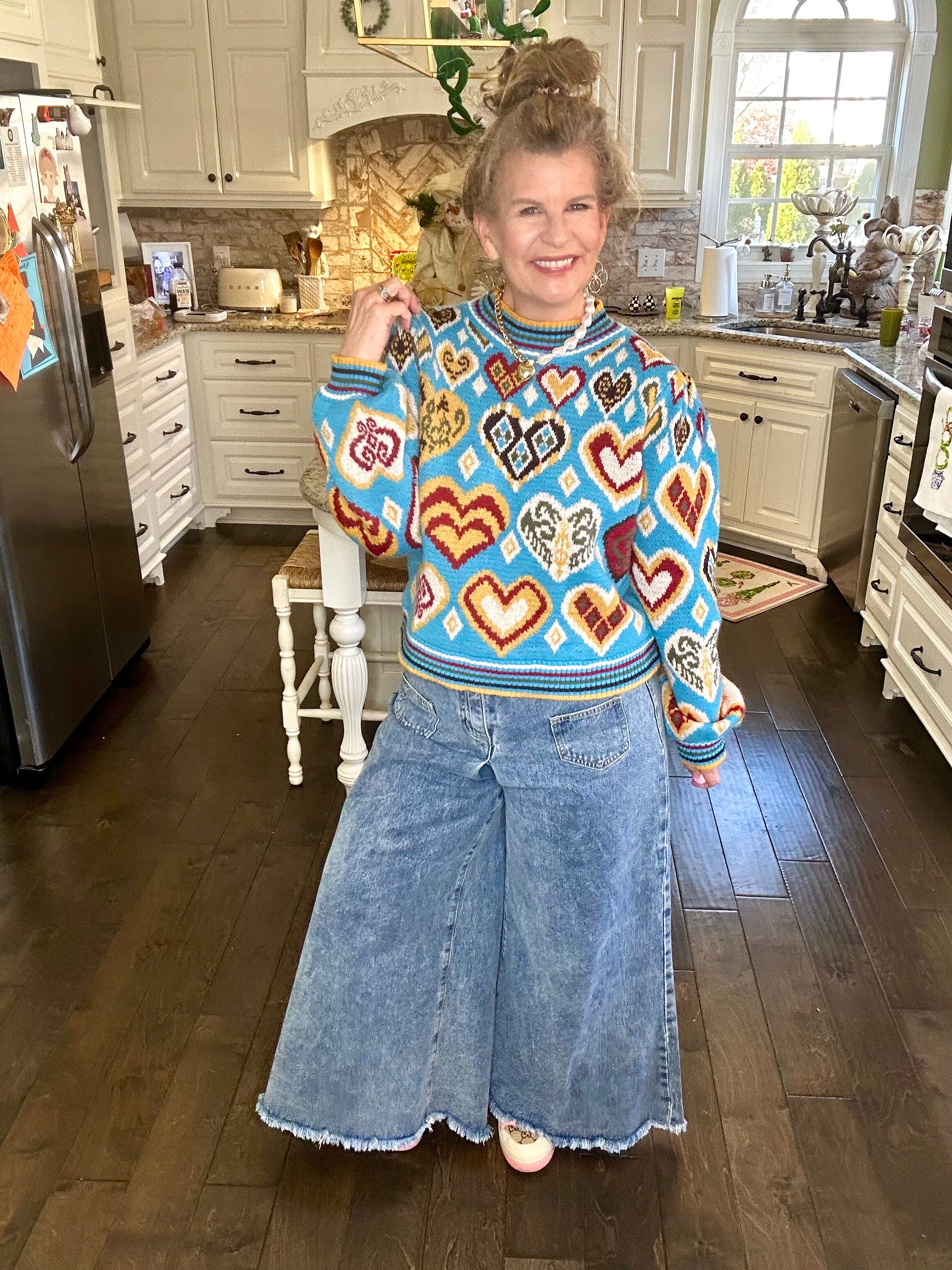 LOVE STORY HEART PULLOVER