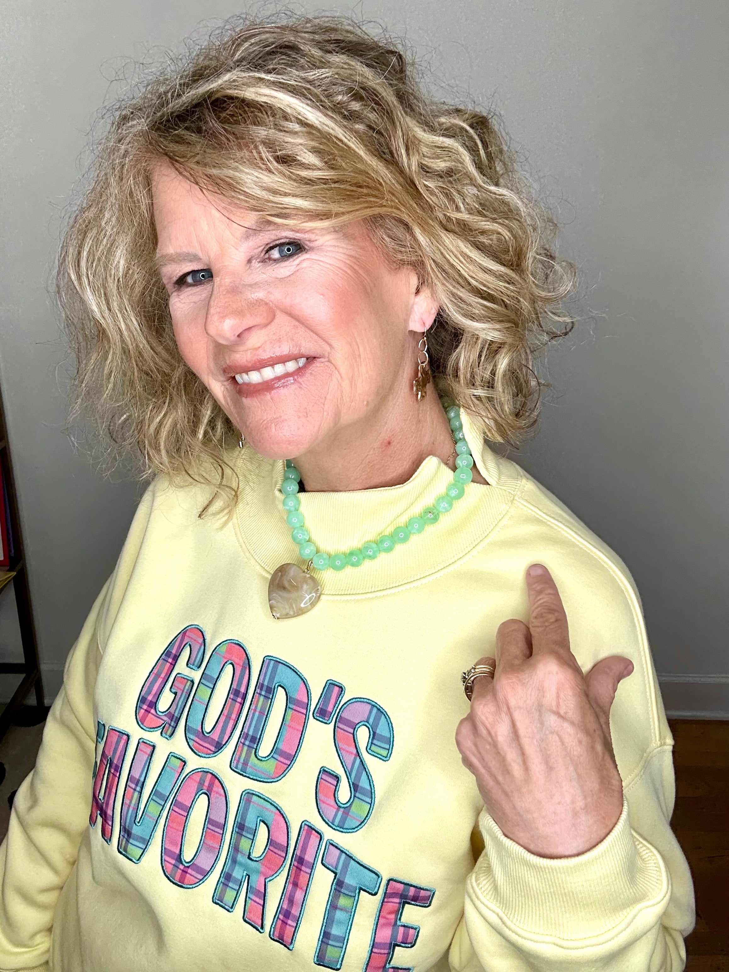 GOD'S FAVORITE MOCK NECK PULLOVER