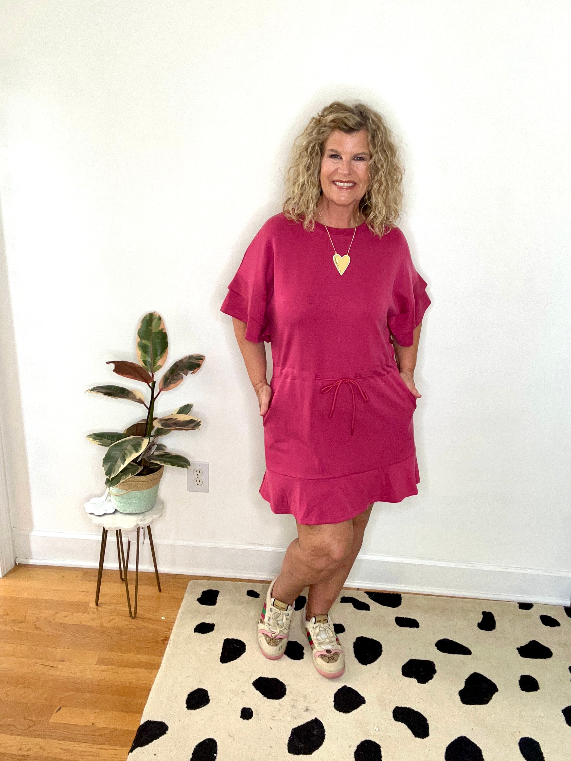 LUXE KNIT MULBERRY ATHLETIC DRESS