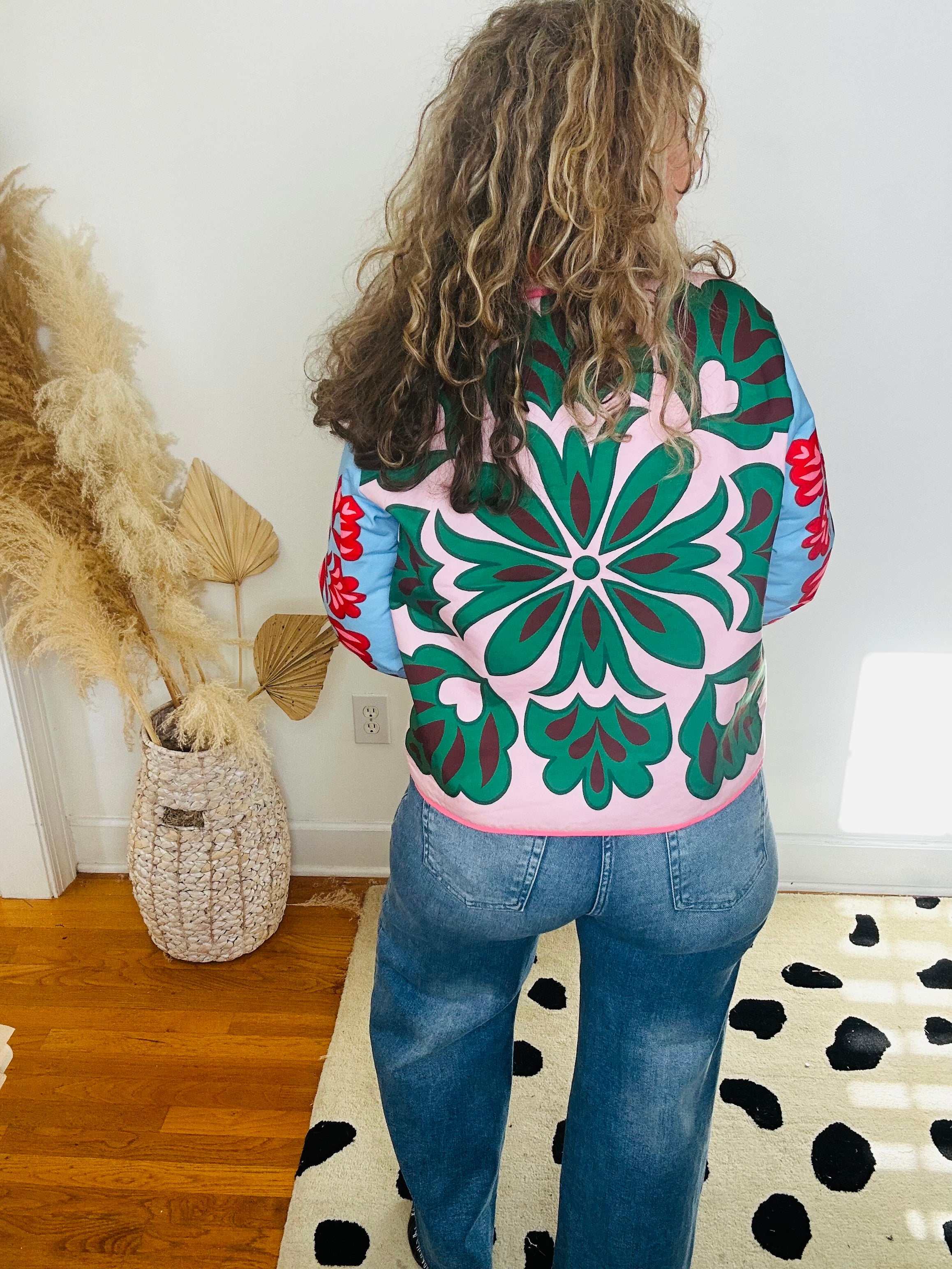 BLOSSOM POP QUILTED JACKET