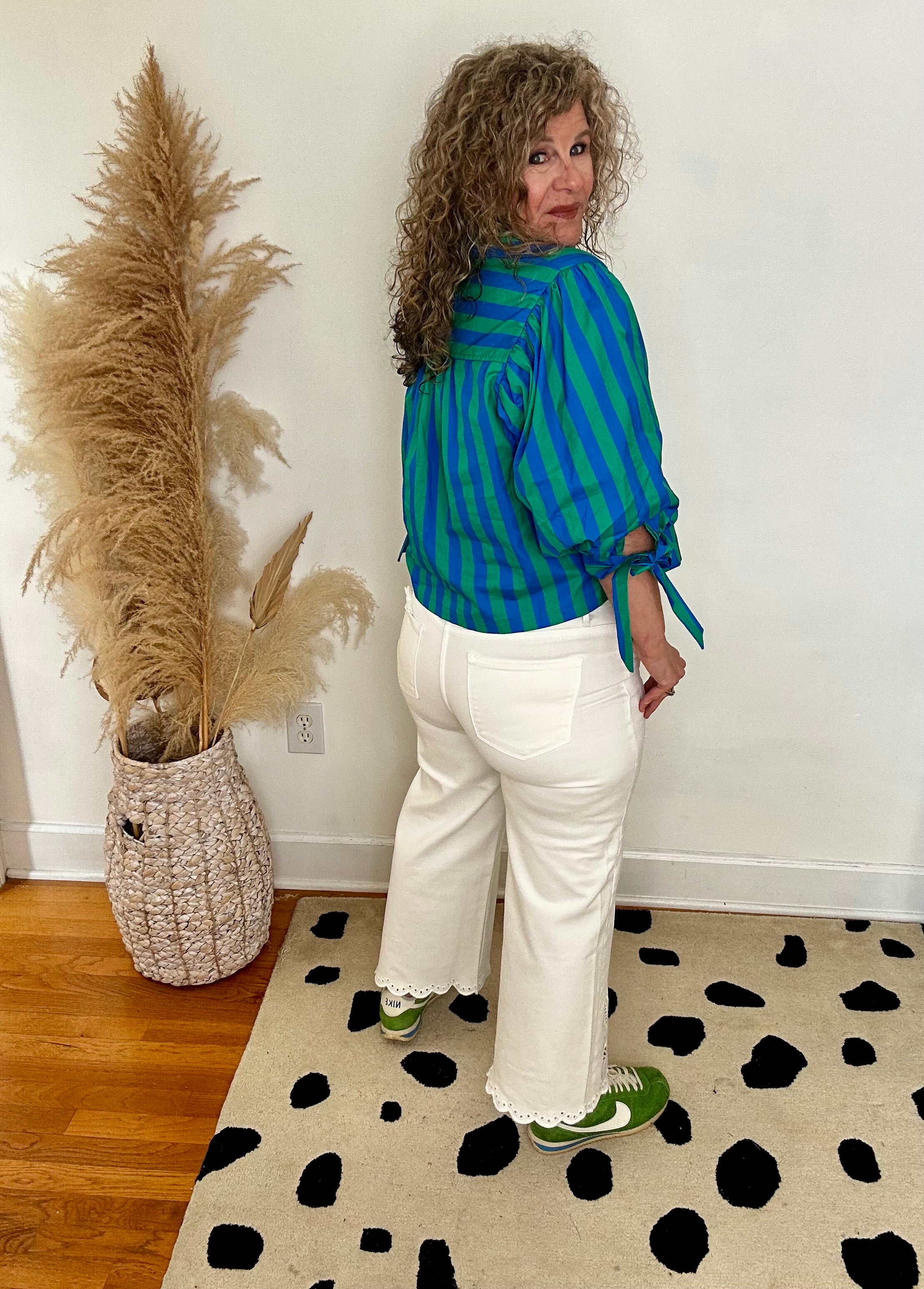 BRING ON THE CHARM STRIPE BLOUSE