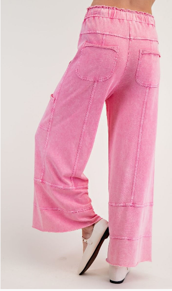 BARBIE PINK TERRY KNIT PANT