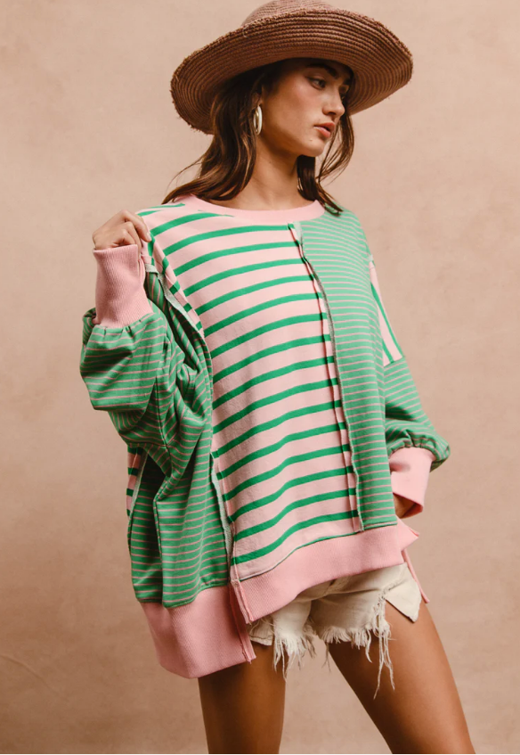 VARSITY STRIPE PULLOVER