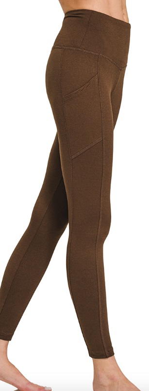 BRUSHED MICRO FIBER FULL LENGTH LEGGINGS
