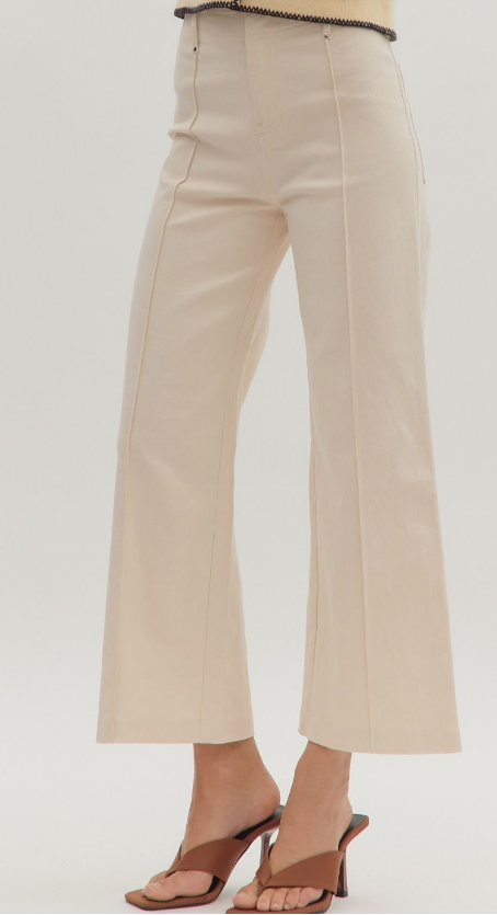 ECRU STRETCH DENIM JEAN