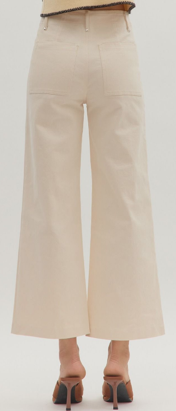ECRU STRETCH DENIM JEAN