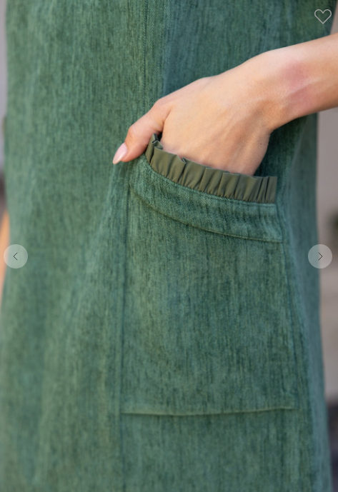 RUFFLE POCKET DRESS