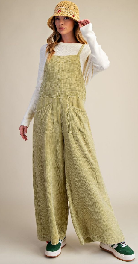 SAGE MINERAL WASH JUMPSUIT